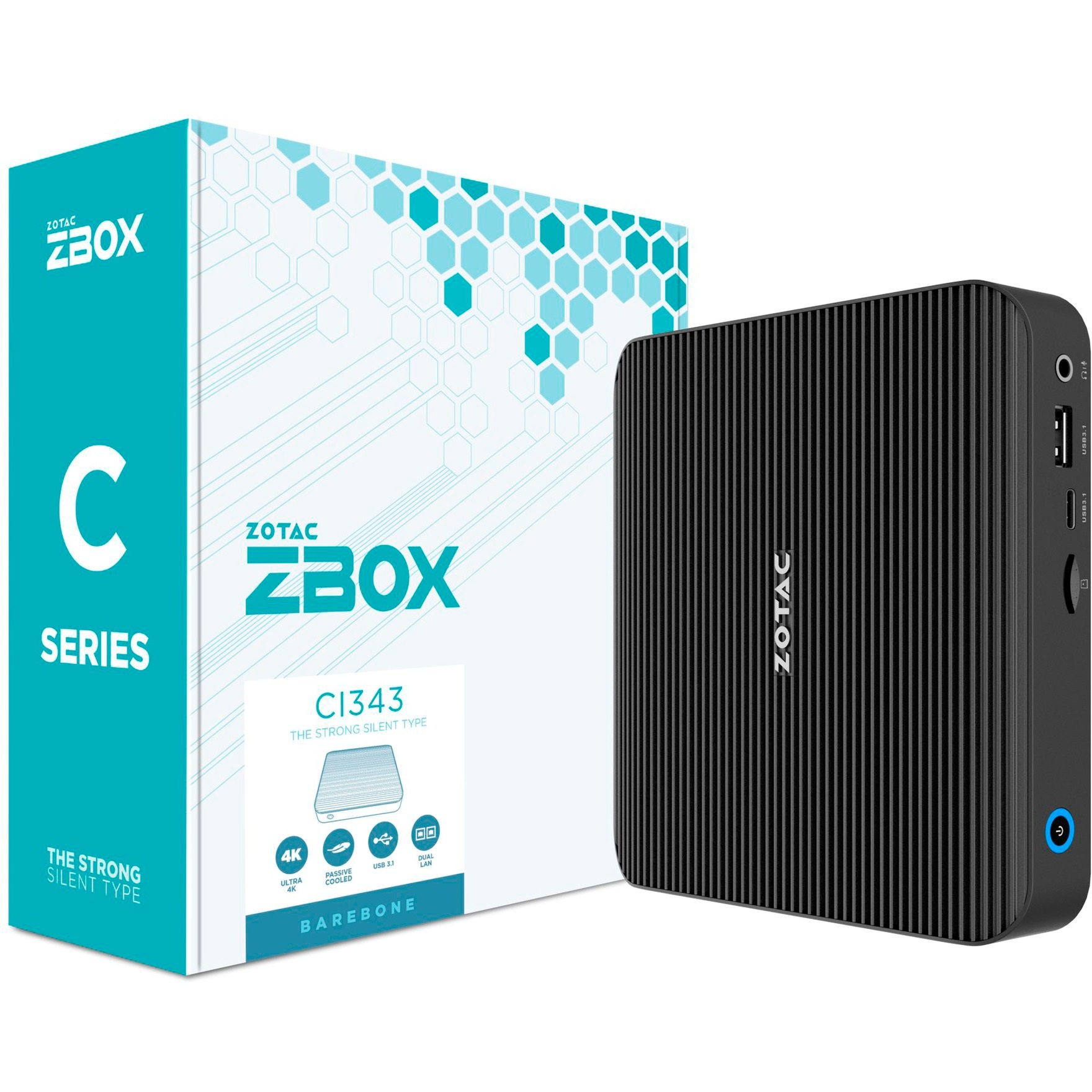 Zotac Barebone ZBOX CI343 NANO Intel® N N100 ZBOX-CI343-BE