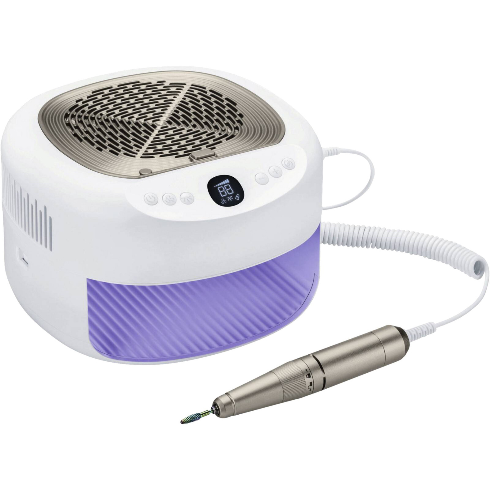 Beurer Mp 200 Studionails Pro Station De Manucure/PéDicure 3 En 1, Fraise à Ongles éLectrique Avec Lampe Uv/Led & Aspirateur De PoussièRe, Pour Les Ongles En Gel Et En Acrylique, 9 Accessoires-image