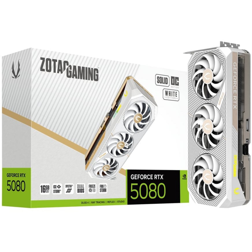 GeForce RTX 5080 SOLID OC White Edition, Carte graphique