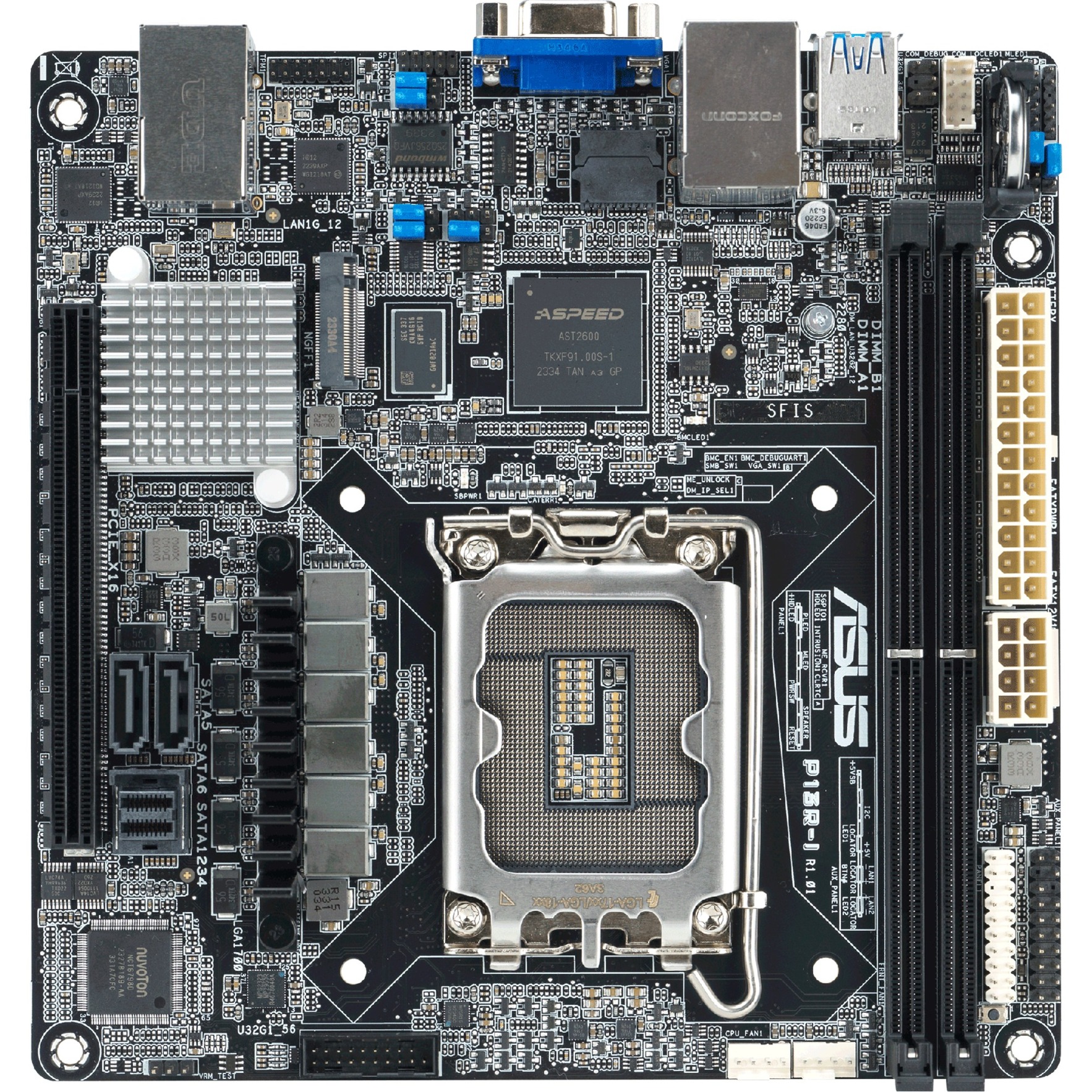 ASUS  P13R-I Intel C262 LGA 1700 mini ITX carte m&egrave;re socket 1700 