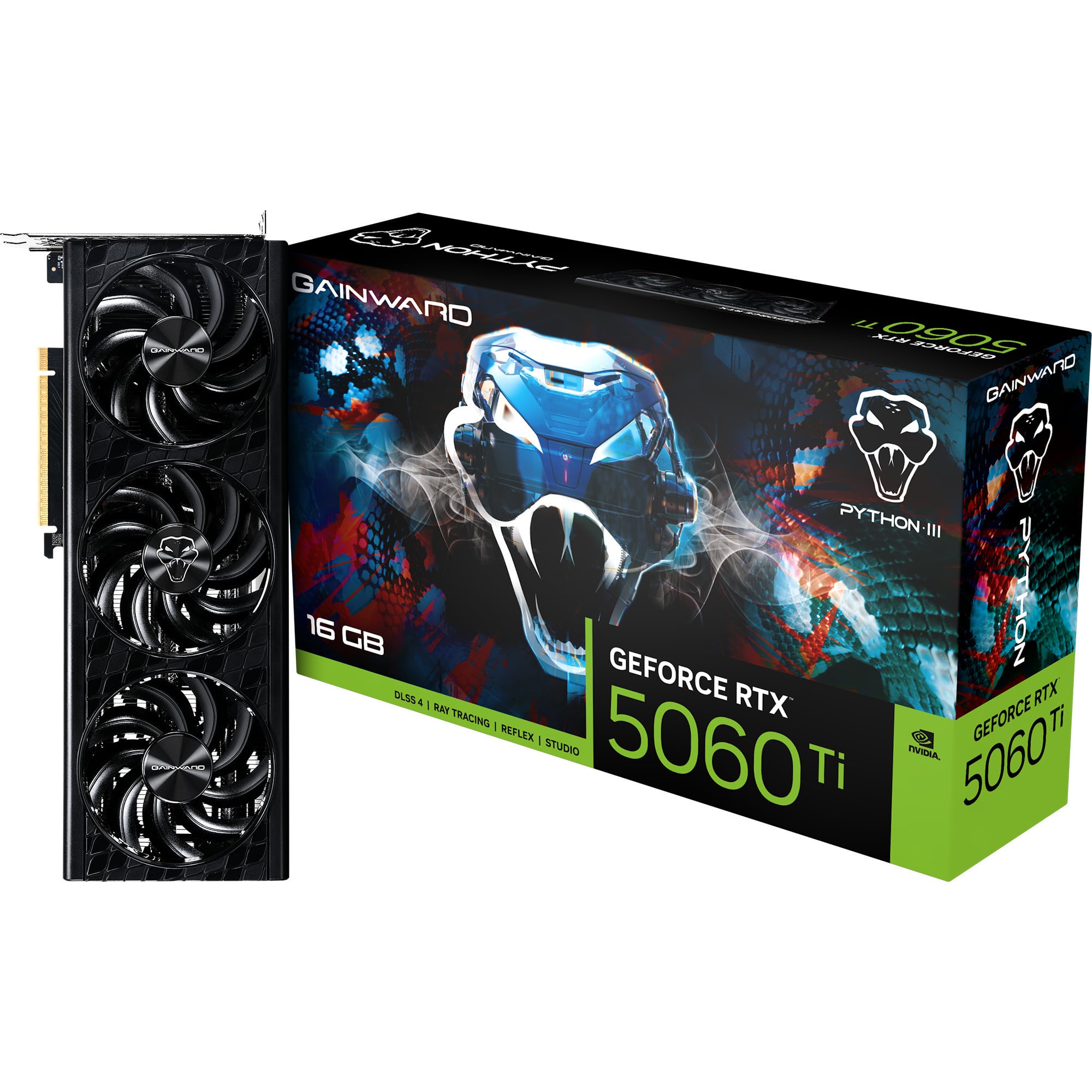 Gainward GWD RTX 5060Ti Python III 16GB GDDR7 (NE7506T019T1-GB2061T)