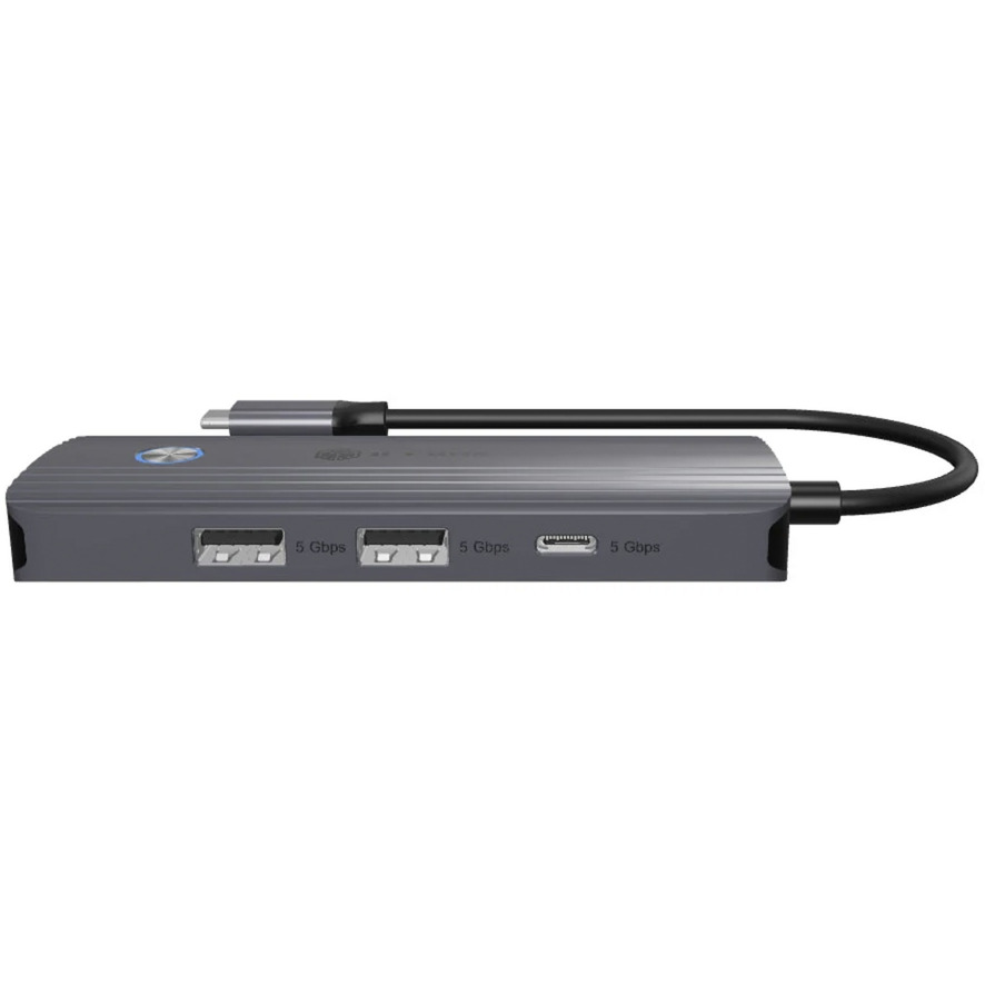ICY BOX IB-DK4081-SO Avec fil USB 3.2 Gen 1 (3.1 Gen 1) Type-C Anthracite