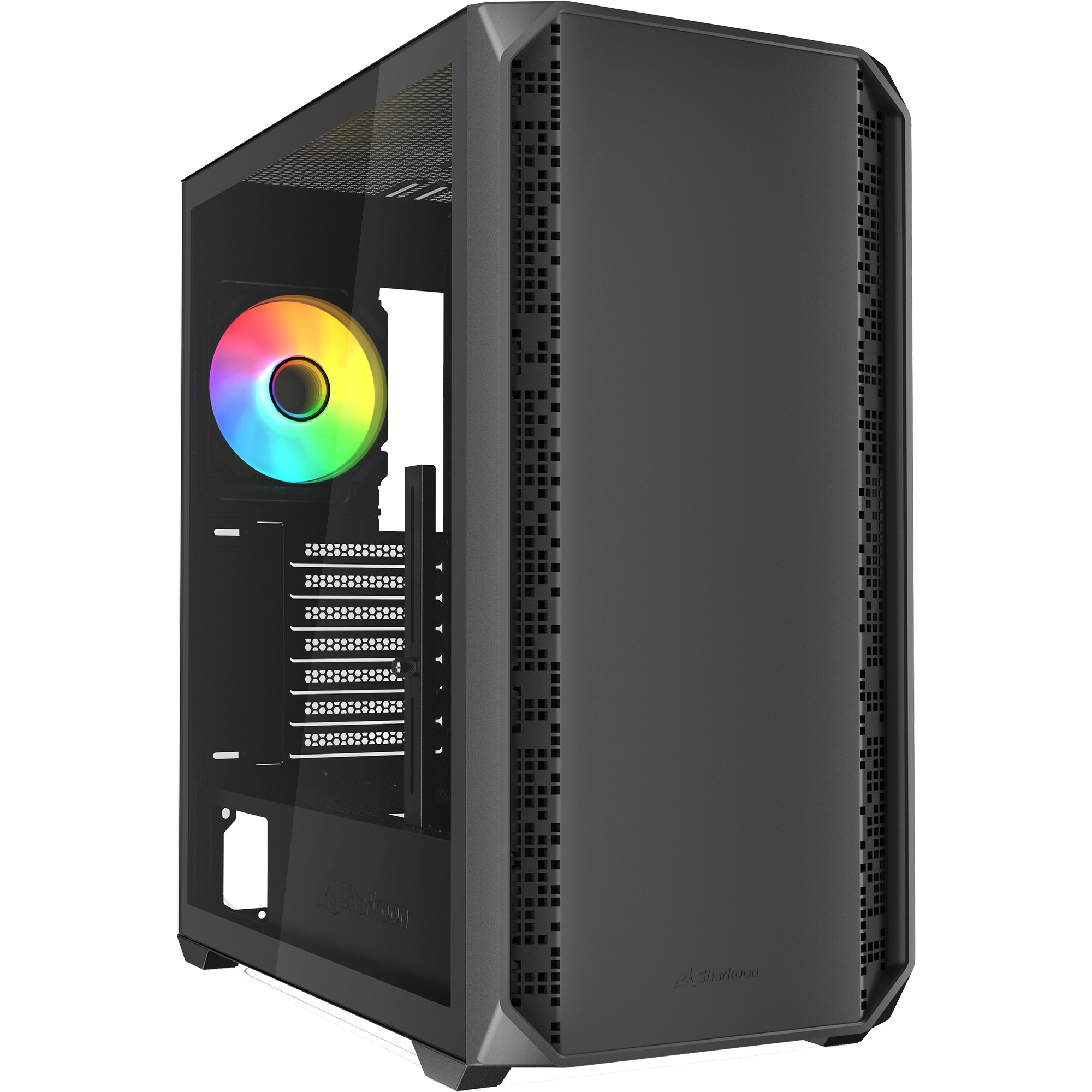 SHARKOON Bo&icirc;tier ATX semi-tour  AK2 RGB Noir