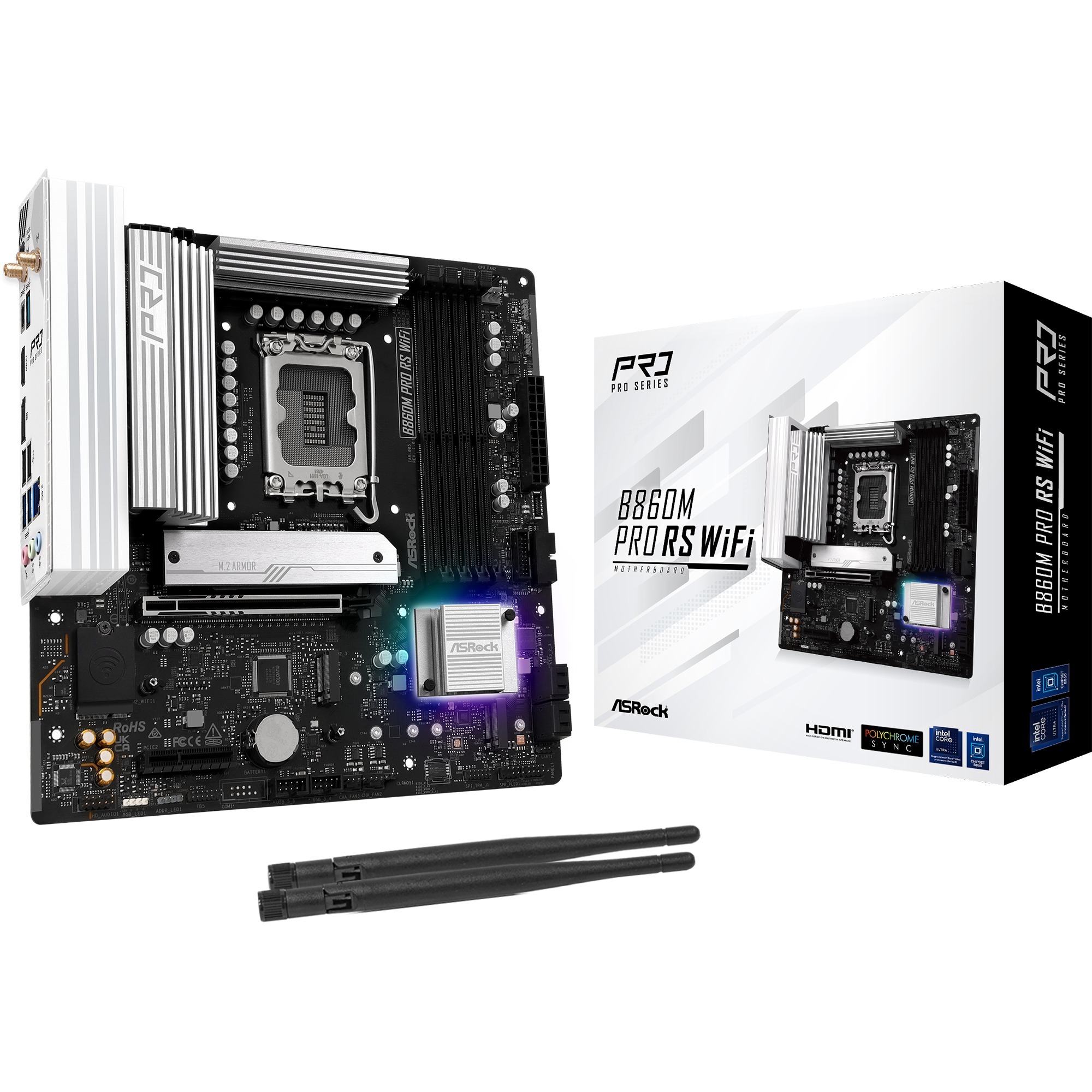 ASROCK Carte m&egrave;re  B860M Pro RS WiFi 1851