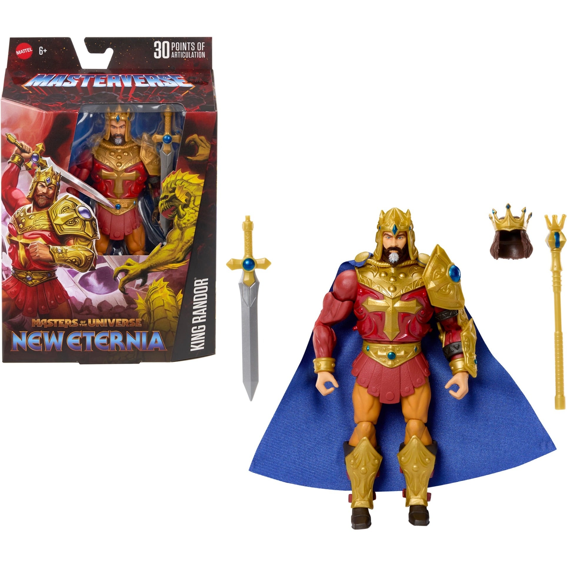 Mattel Figure Masters Of The Universe New Eternia King Randor 18 Cm