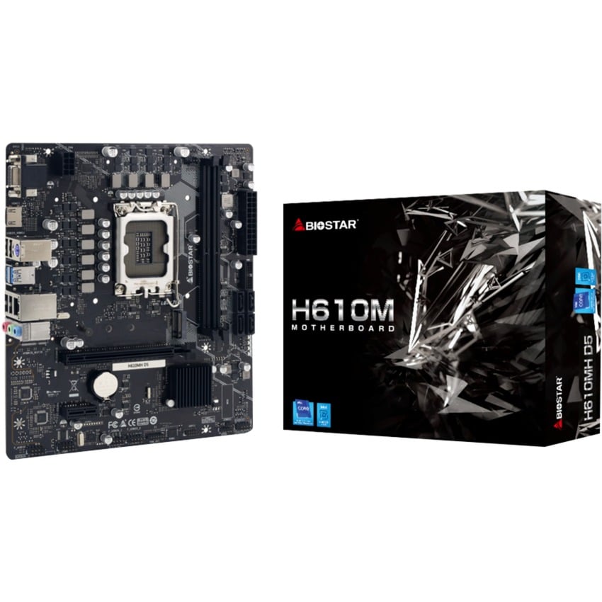 BIOSTAR  H610MH D5, Socket 1700 carte m&egrave;re
