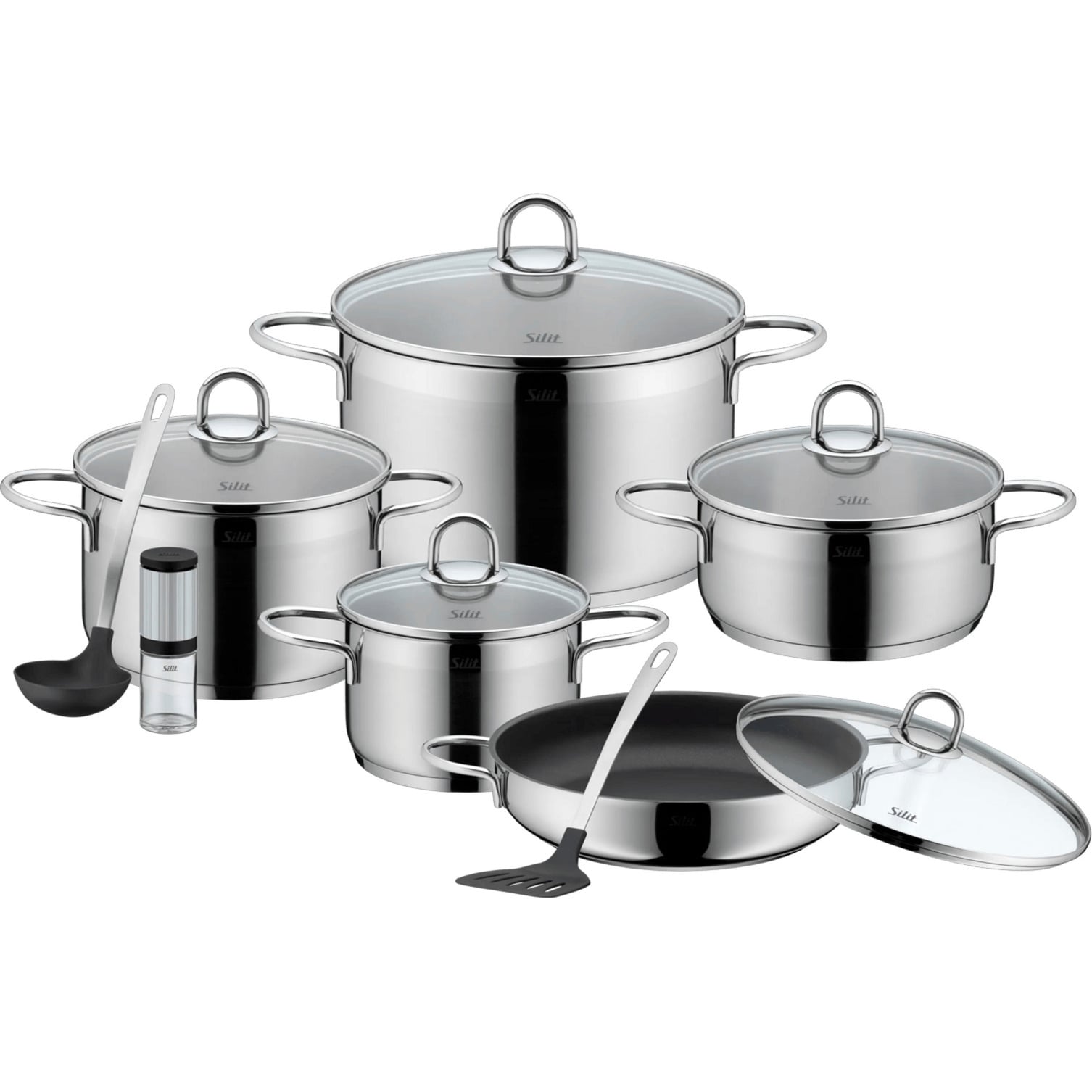 WMF 21.0929.6010 casserole à sauce Rond Argent