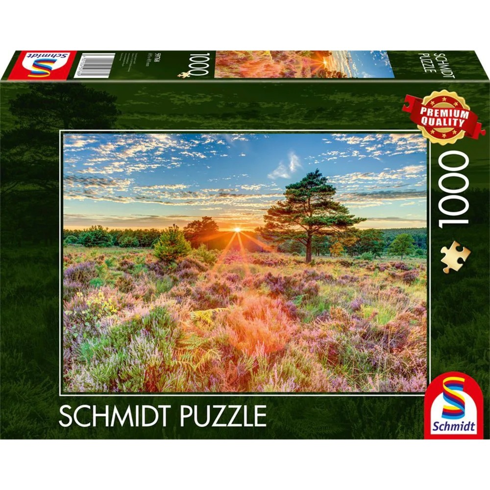 Bruyère au coucher du soleil, Puzzle