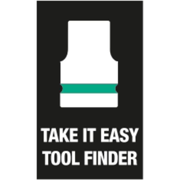 Wera 9607 Cap magnétique B Impaktor 1, Clés mixtes à cliquet Noir/Vert, 10 pièces