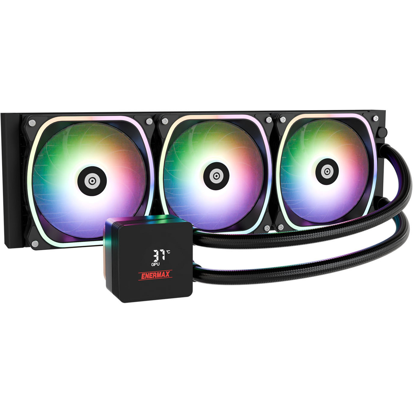 Enermax Liquid CPU Cooler Aquafusion II 360mm ARGB Black (ELC-AQFS360-SQA)