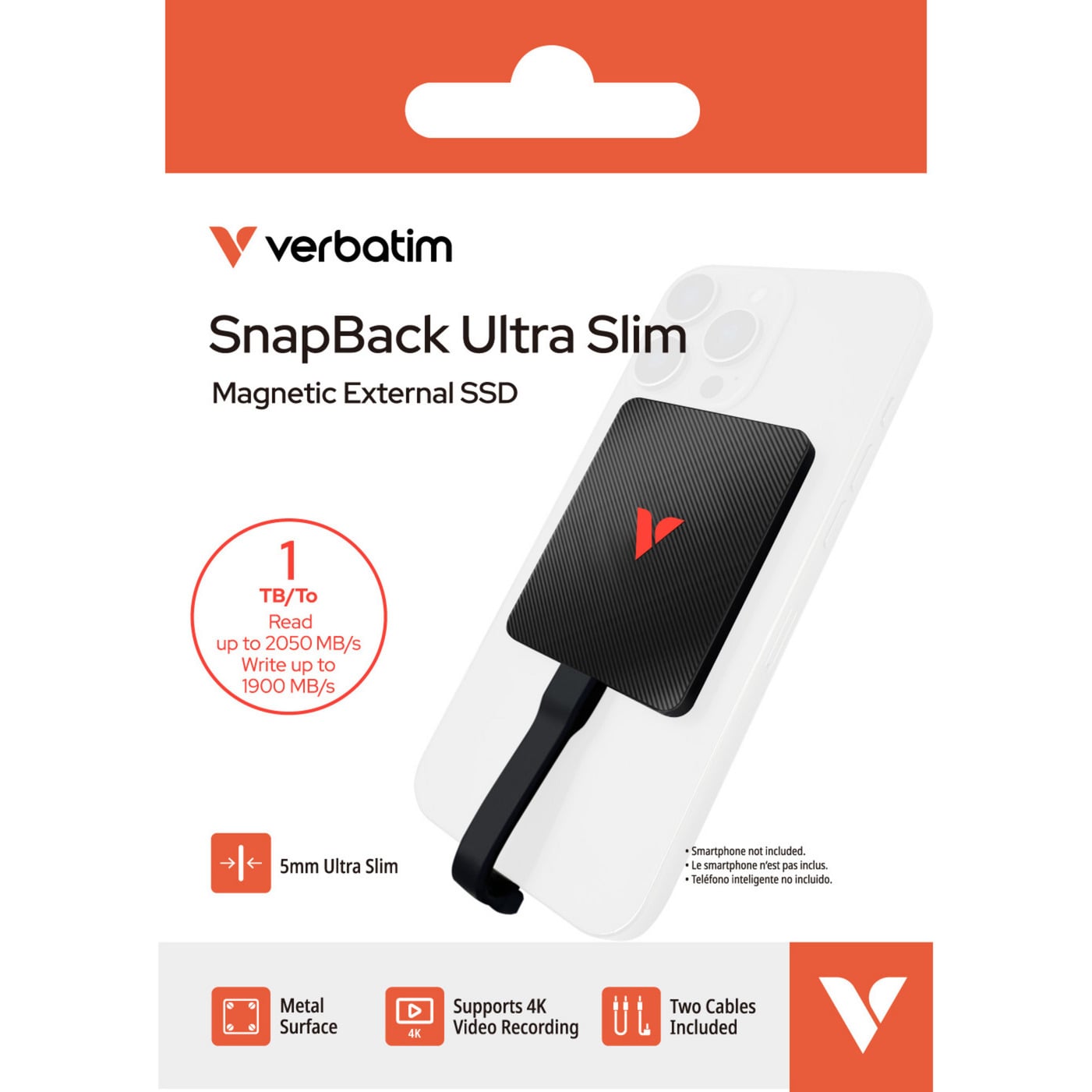 VERBATIM  SnapBack Ultra Slim 1 TB SSD externe 