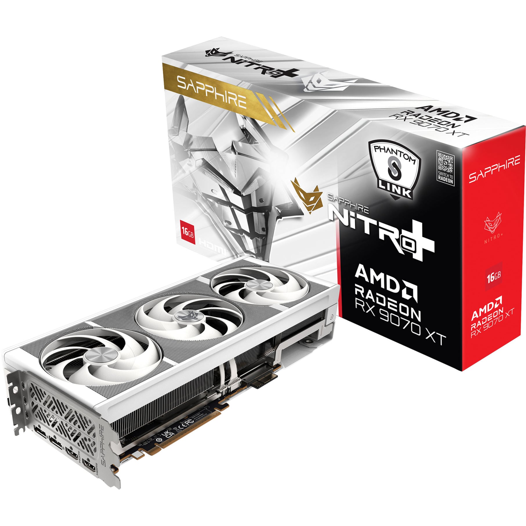 Radeon RX 9070 XT Nitro+ Phantom Link Polar OC, Carte graphique