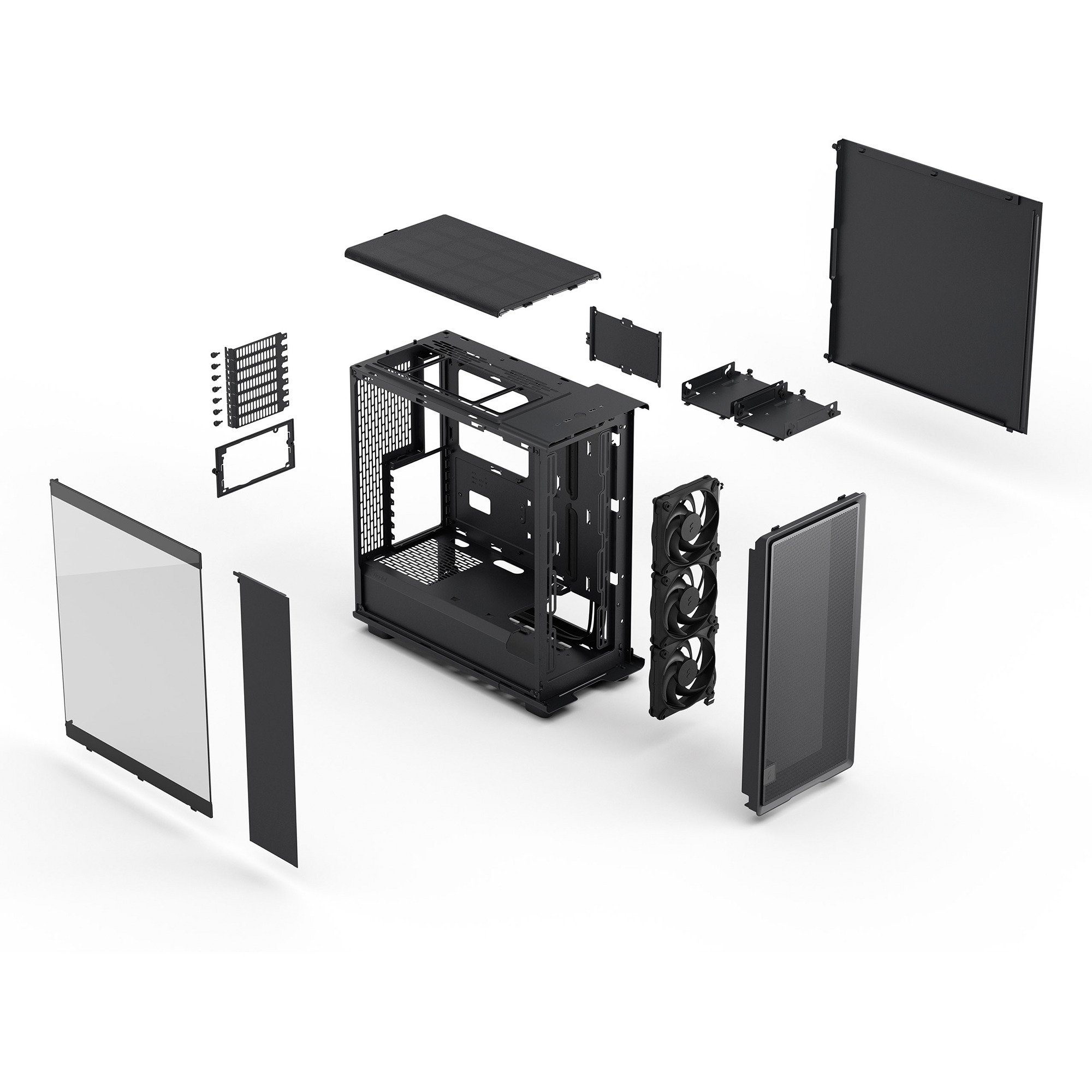 Fractal Design Epoch boîtier midi tower Noir | 2x USB-A | 1x USB-C | Verre Trempé