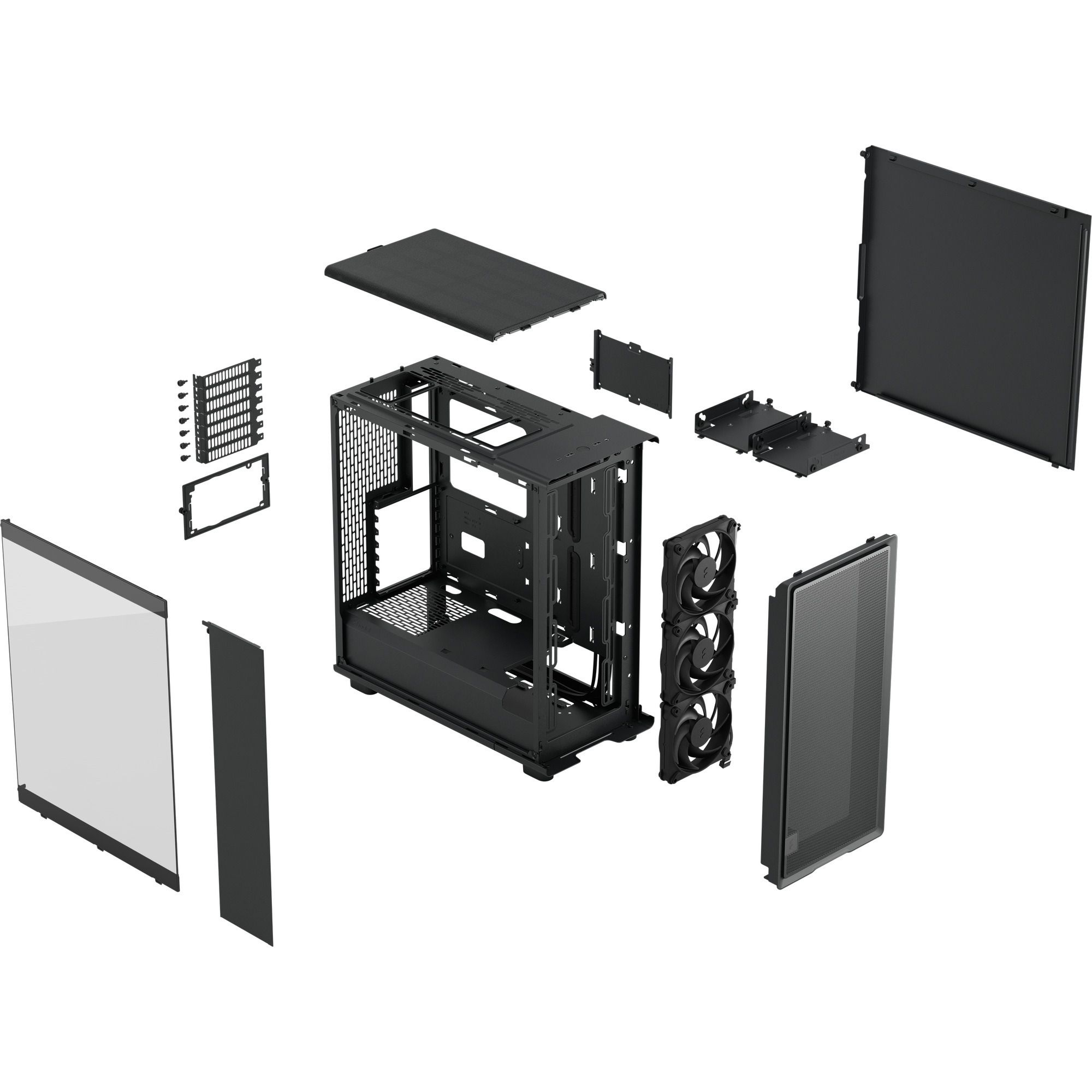Fractal Design Epoch boîtier midi tower Noir | 2x USB-A | 1x USB-C | Verre Trempé