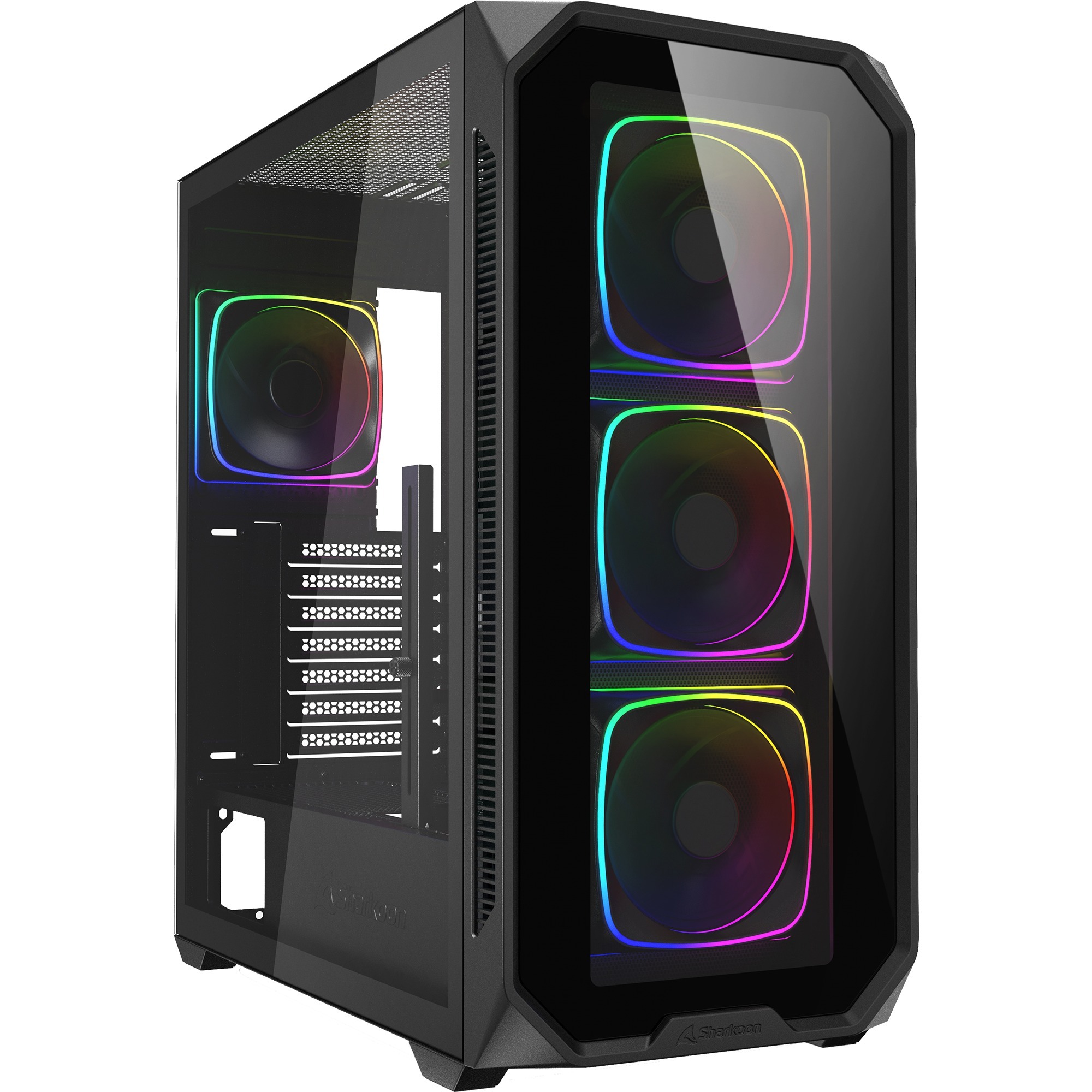 SHARKOON Bo&icirc;tier ATX Semi-Tower RGB Noir  AK5G - Neuf