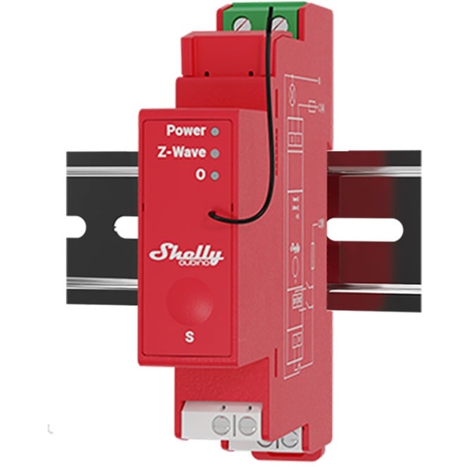 Shelly · Hutschiene·Wave Pro 1PM· Relais· max.16 A· 1 Phase· 1x 16A· Messfunktion (Shelly_W_Pro_1PM)