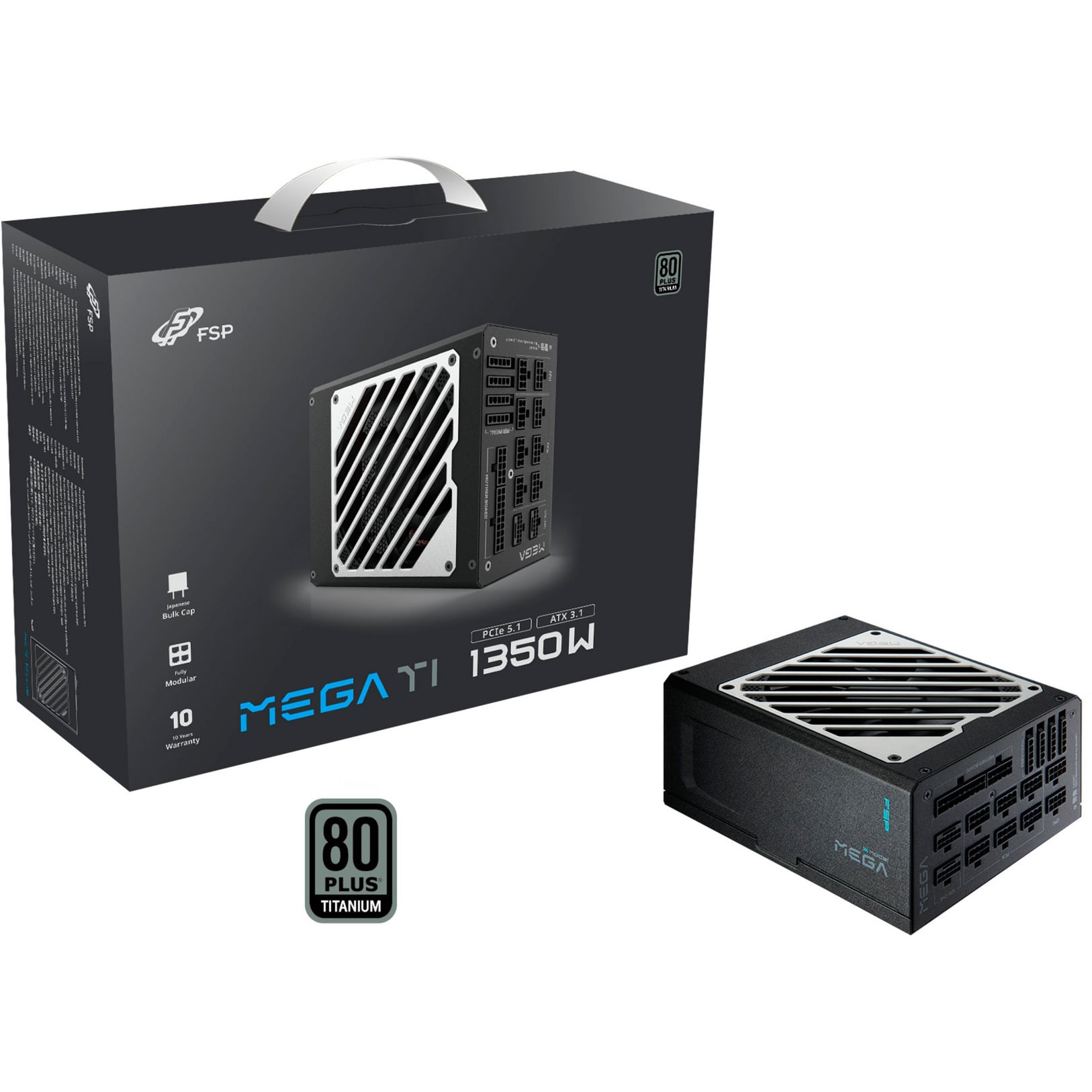 FSP MEGA-1350TI unité d'alimentation d'énergie 1350 W 20+4 pin ATX ATX Noir