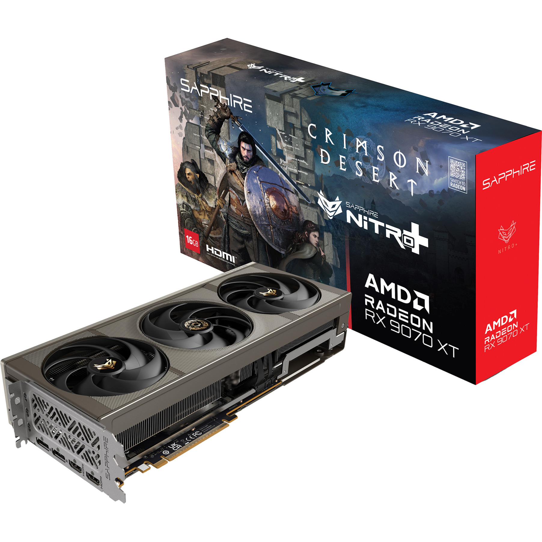 Sapphire Nitro+ AMD Radeon RX 9070 XT OC Crimson Desert Edition GPU