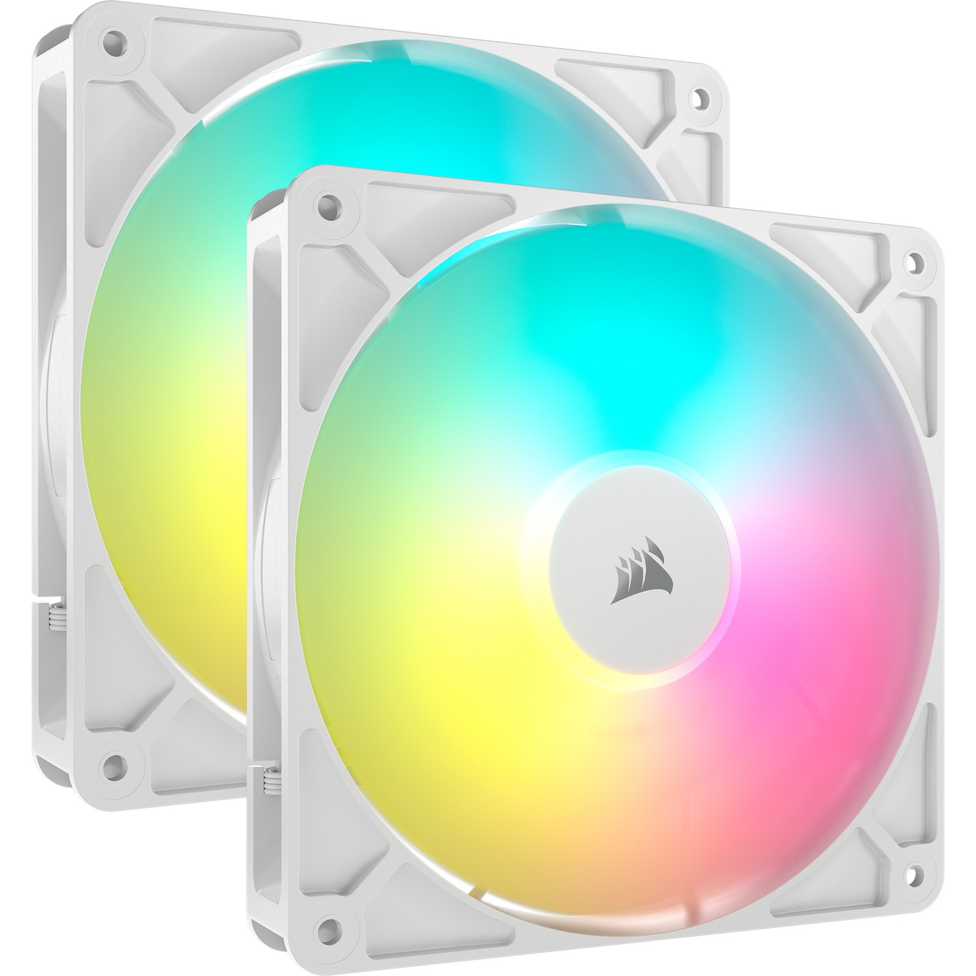 CORSAIR RS140 ARGB PWM 140mm Fan 2PK - Simplified Control - Daisy-Chai