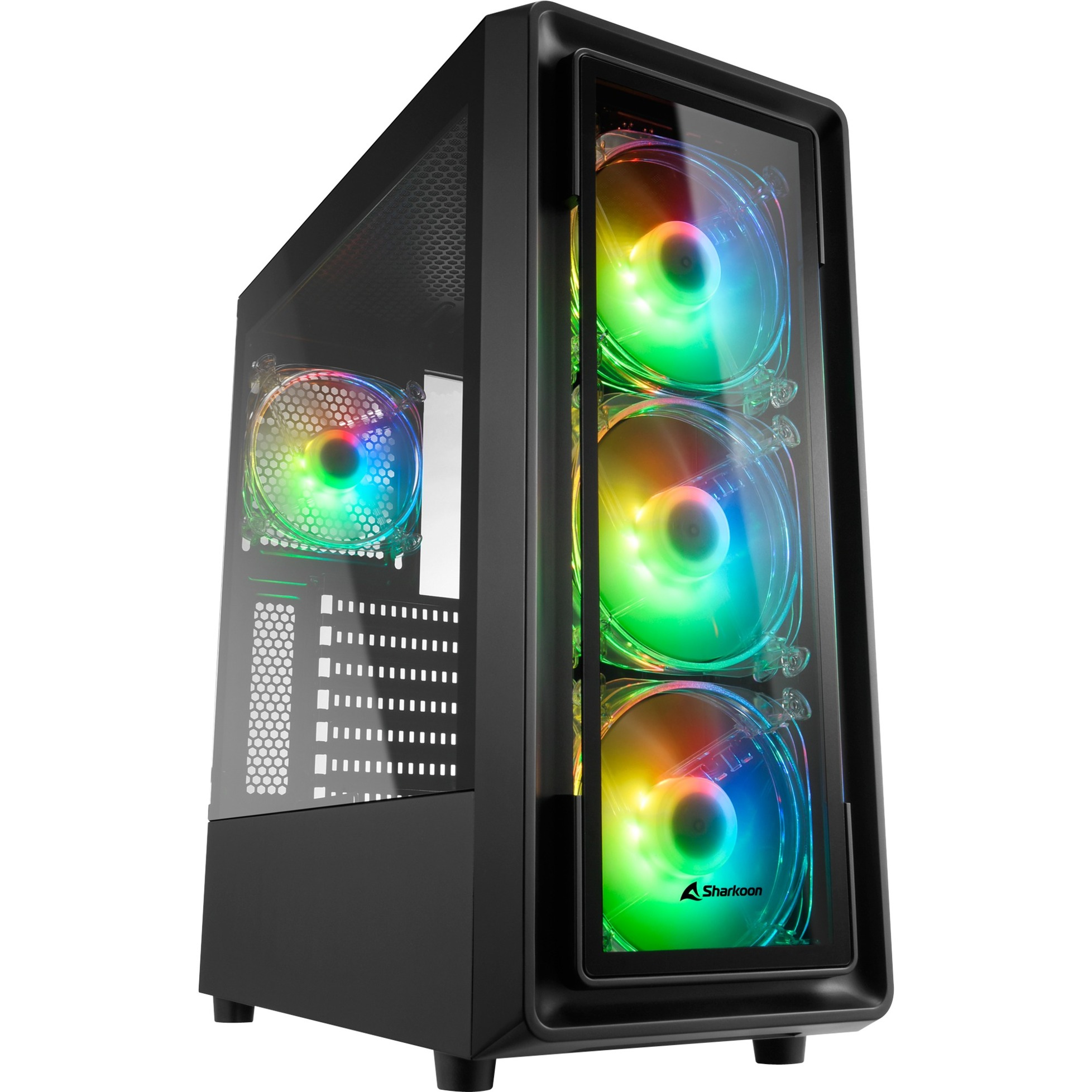 SHARKOON  TK4 RGB Midi Tower Noir, Moyenne tour