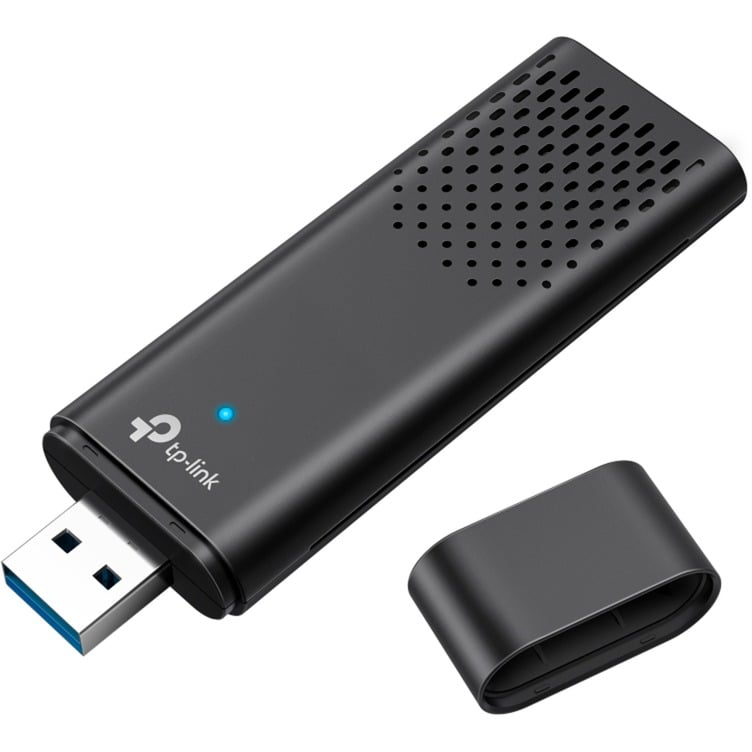 TP-Link Clé WiFi 6 Puissante AX1800 Mbps, Archer TX20U, adaptateur USB wifi, dongle wifi, USB 3.0 Bi-Bande, 2.4G / 5GHz, MU-MIMO, WPA3, compatible avec Windows 11/10-image