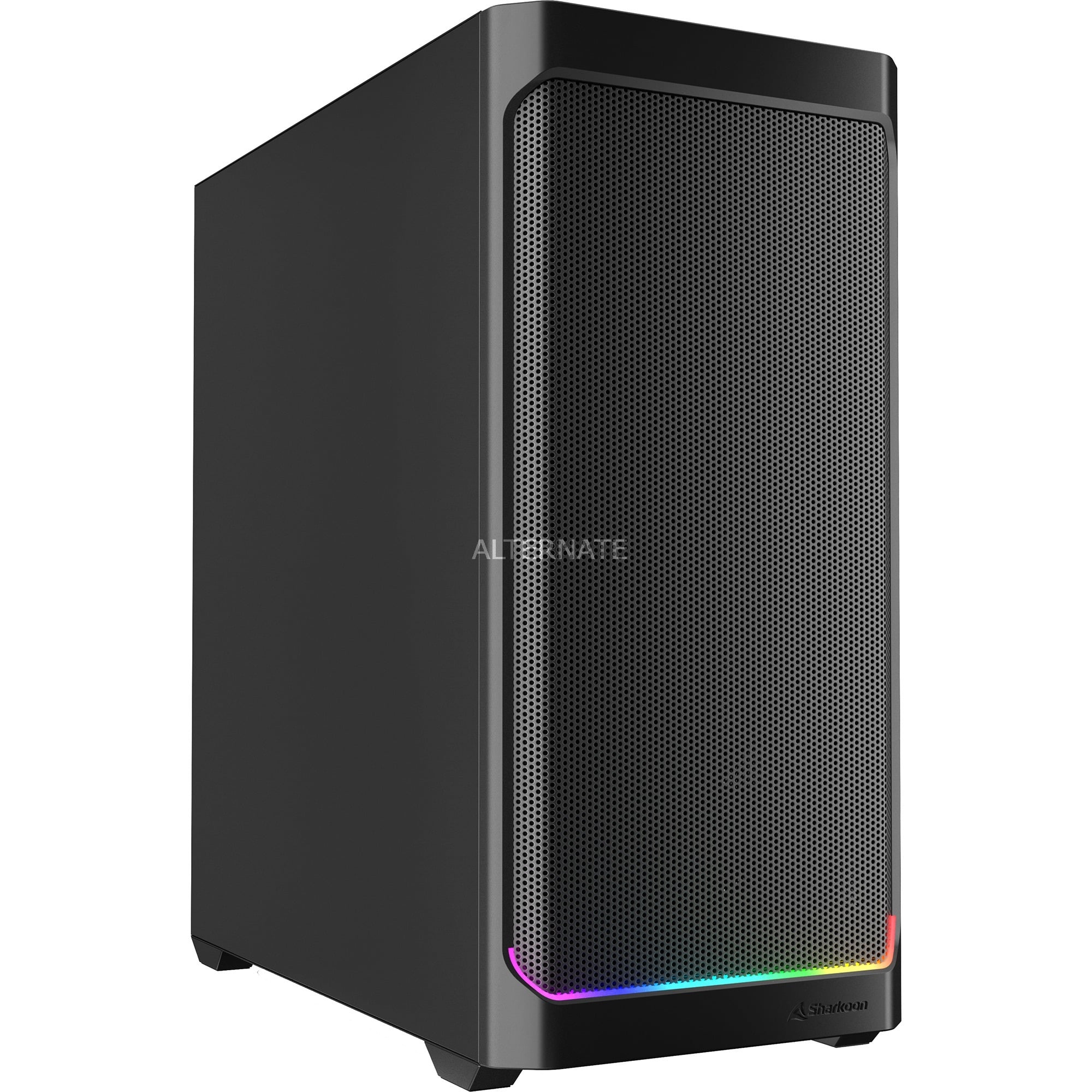 SHARKOON Bo&icirc;tier ATX semi-tour  AK4 RGB STRIP Noir