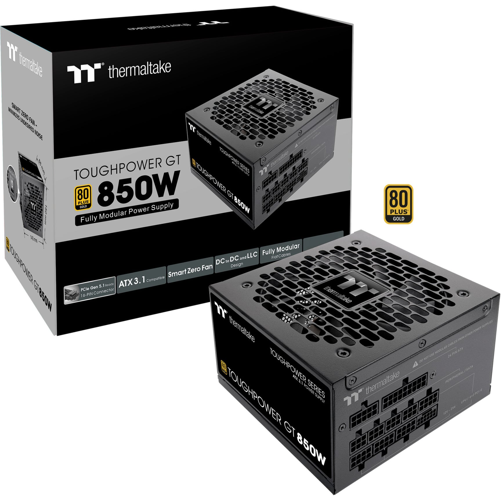 THERMALTAKE Alimentation  TOUGHPOWER GT 850W Gold ATX3.1 PS-TPT-0850FNFAGE-3 