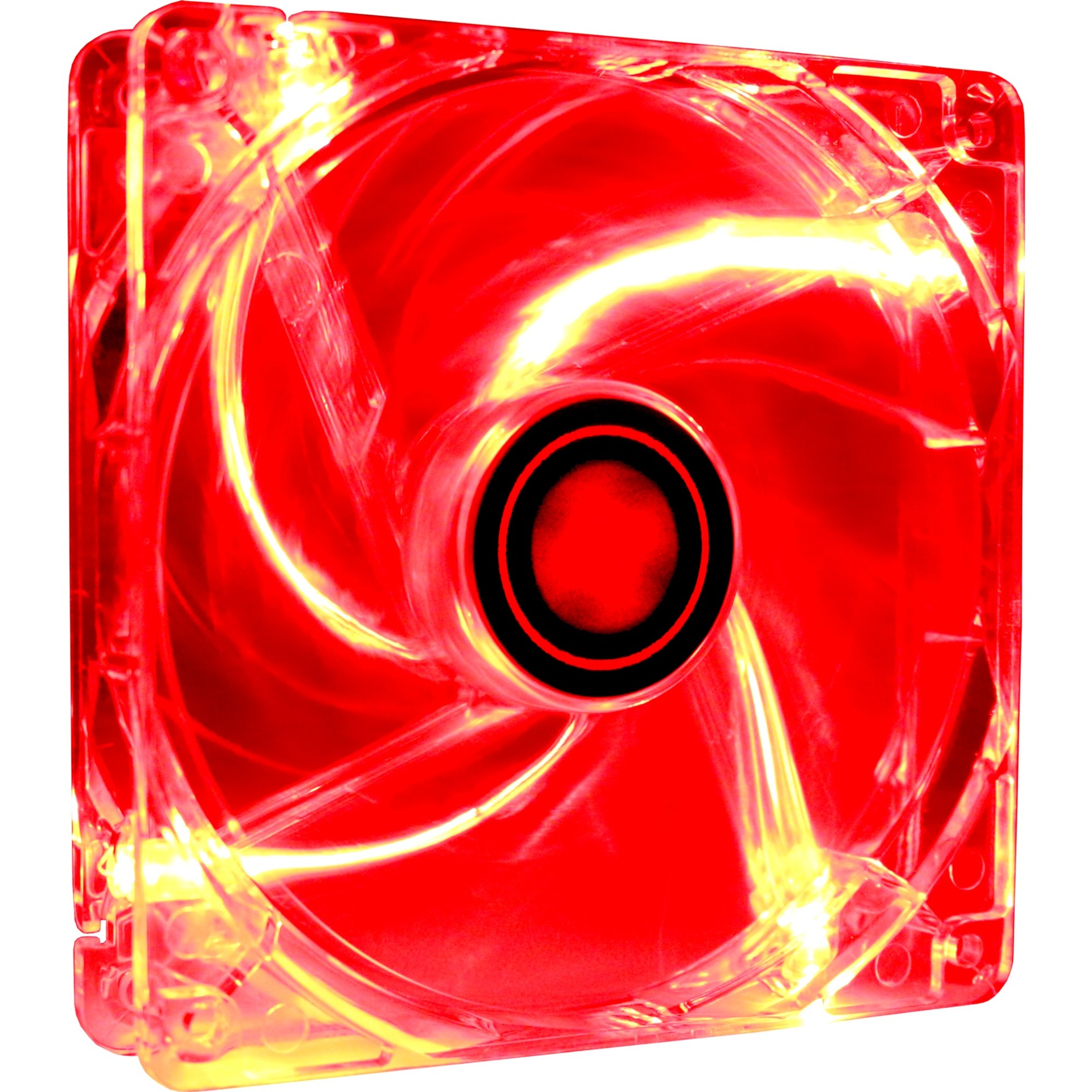 Xilence XPF120.TR 120mm Ventilateur de bo&icirc;tier, LED rouge, transparent