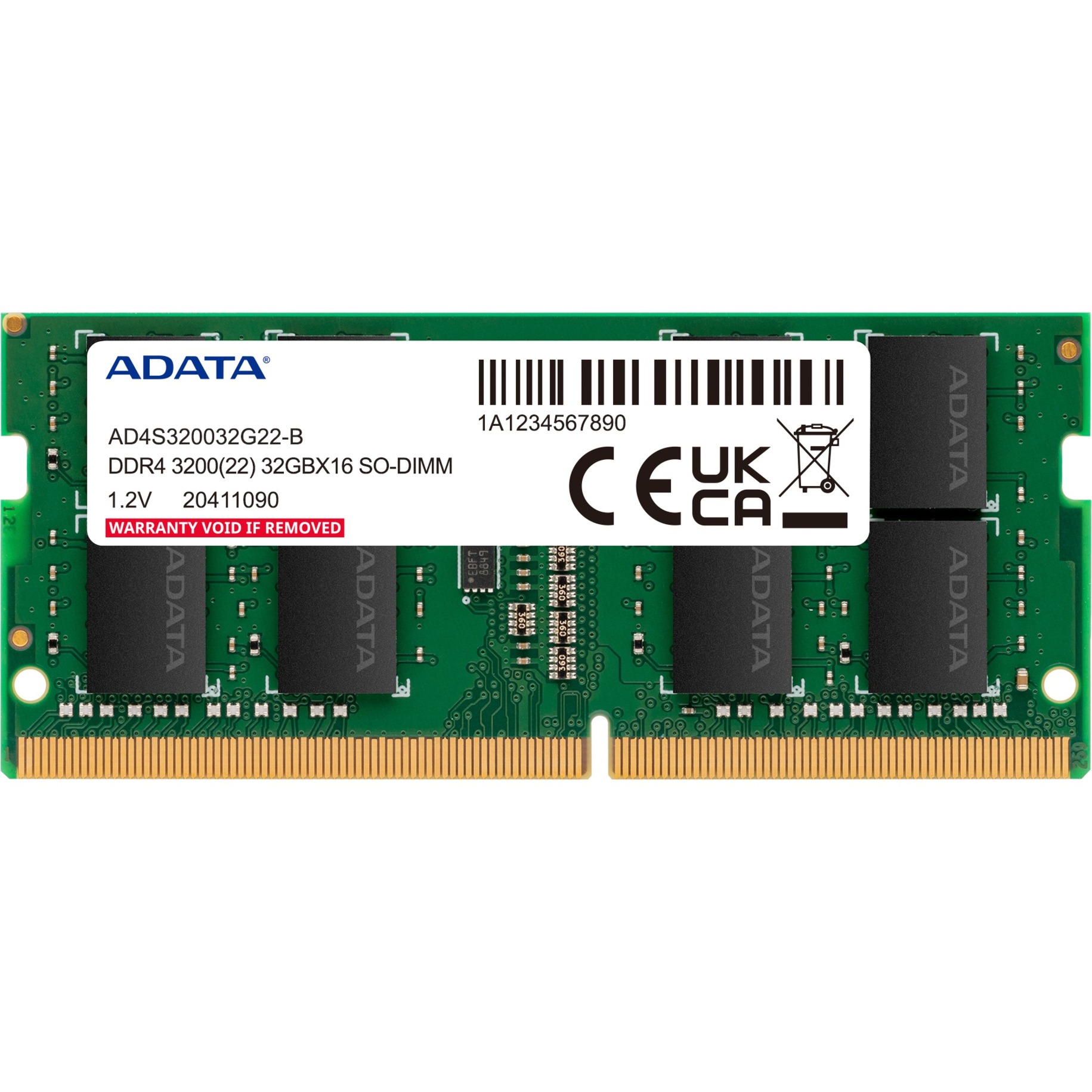 ADATA AD4S320016G22-DTGN Speichermodul 32 GB 2 x 16 GB DDR4 260-pin SO-DIMM