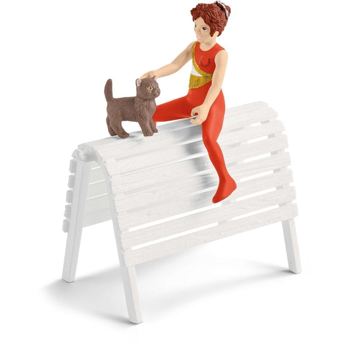 Schleich Horse Club - Kit d'équitation de voltige de Mia, Figurine Horses, Riding Tournament, 5 an(s), Multicolore, Plastique
