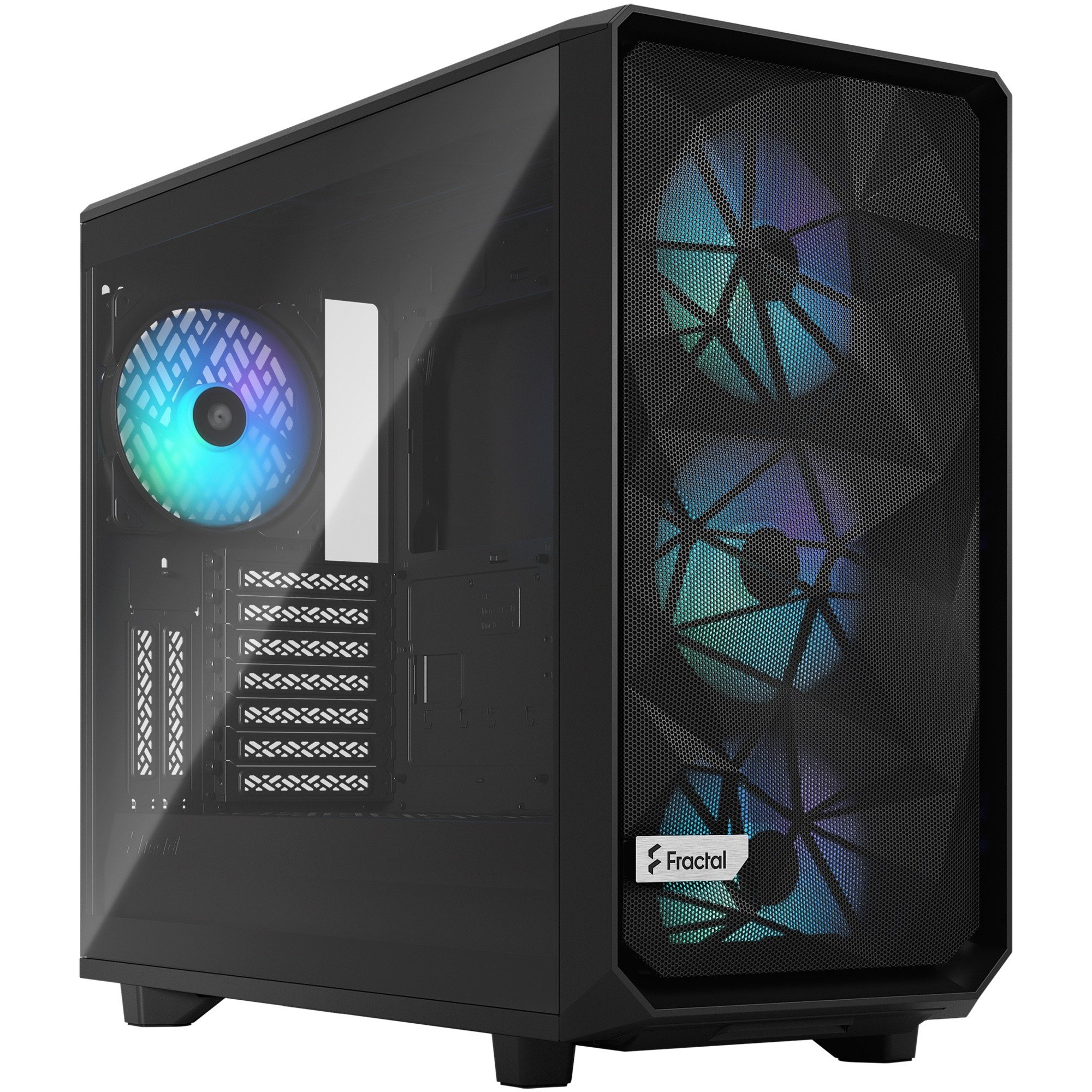 Fractal Design Meshify 2 RGB boîtier midi tower Noir | 2x USB-A | 1x USB-C | Window