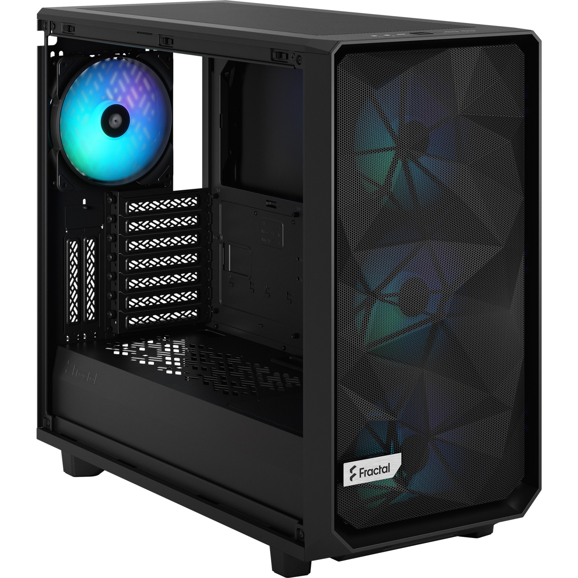 Fractal Design Meshify 2 RGB boîtier midi tower Noir | 2x USB-A | 1x USB-C | Window