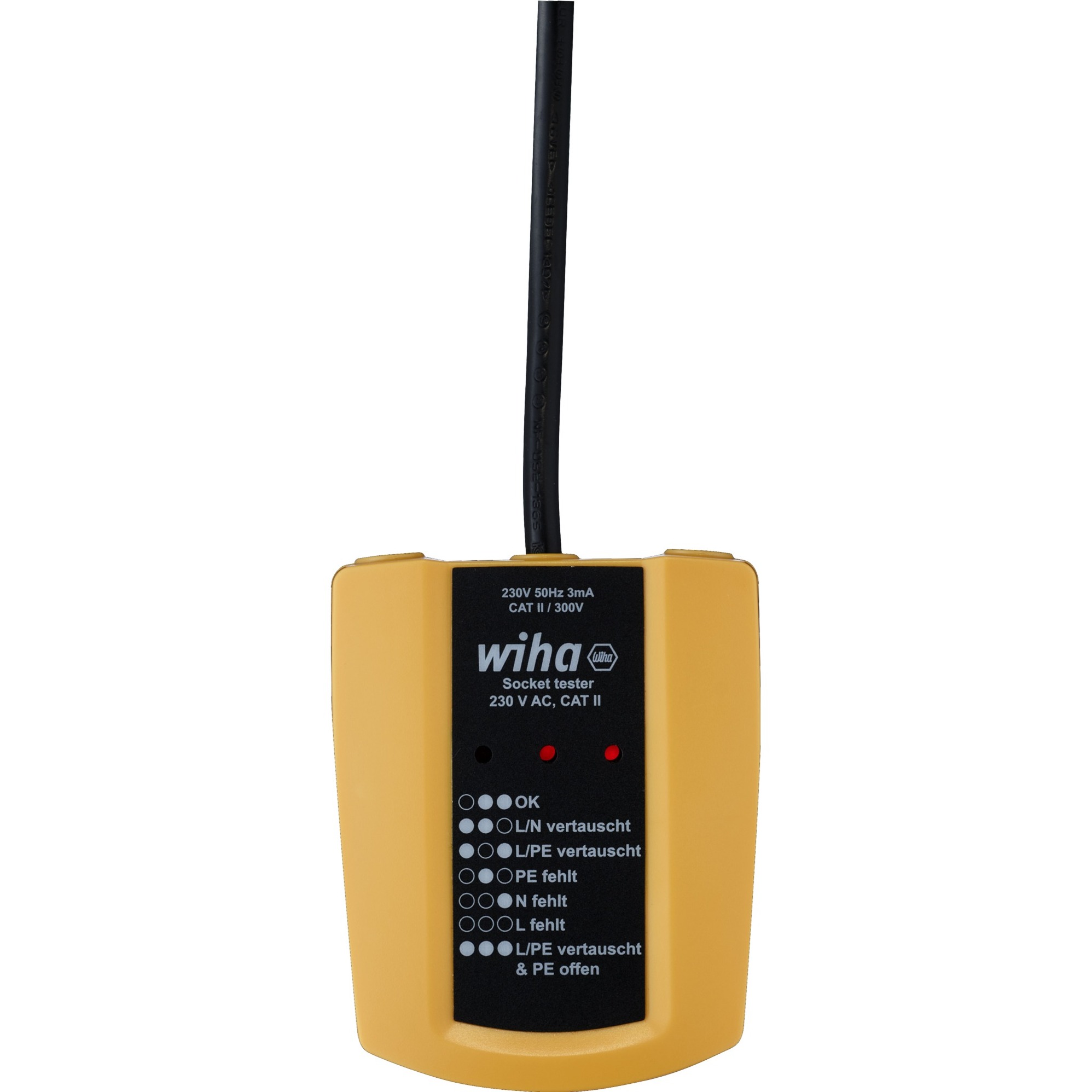 Wiha 45220 Steckdosentester CAT III 300 V LED