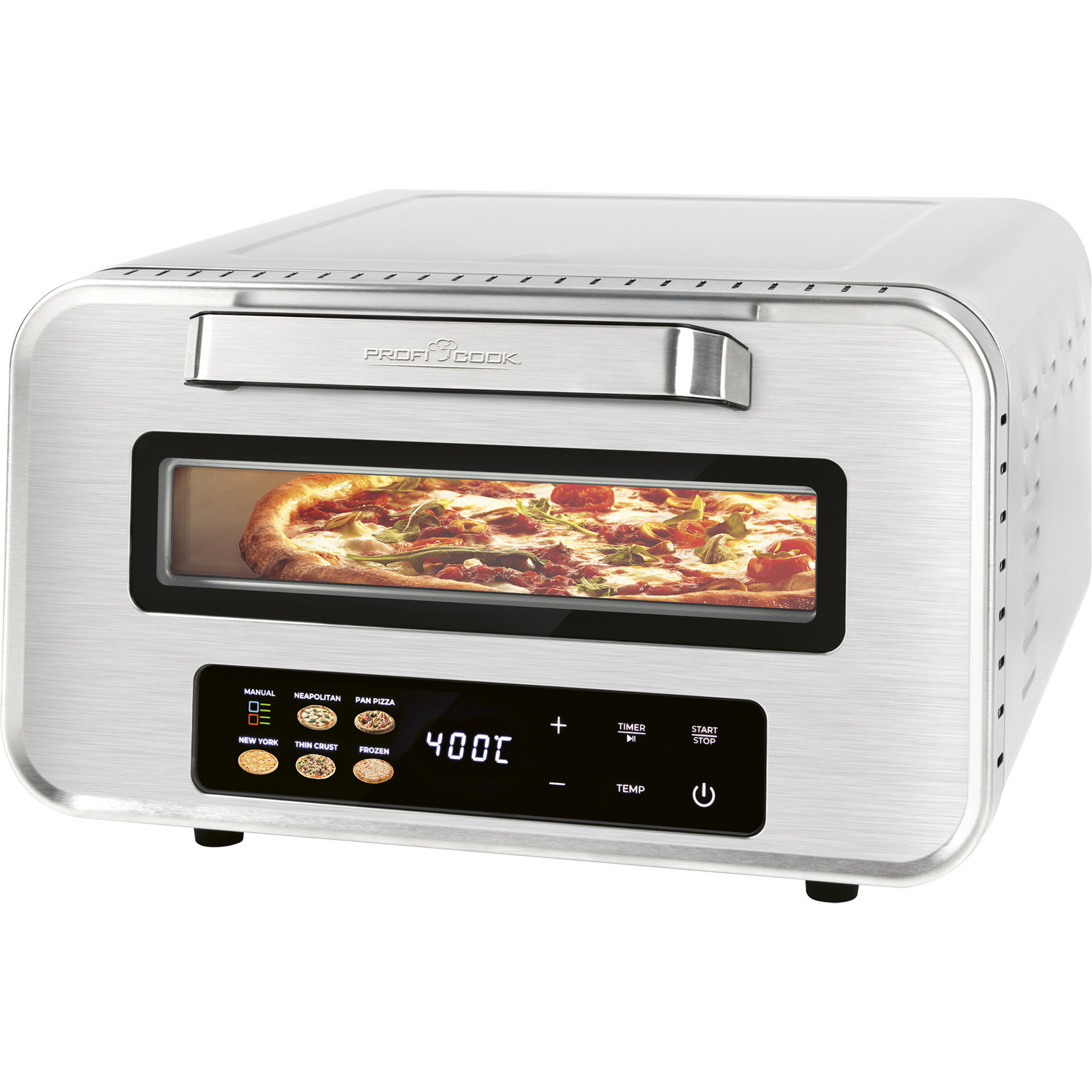 PROFICOOK  PC-PO 1323 Acier inoxydable, Four &agrave; pizza