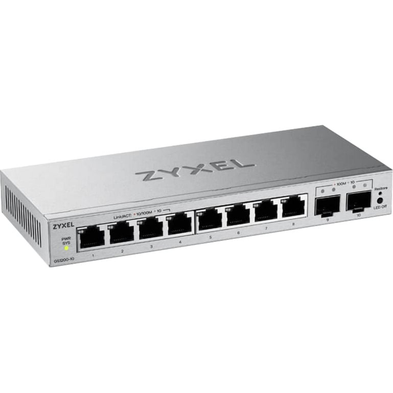 8-Port GbE + 2 GbE Uplink Web Managed, Switch
