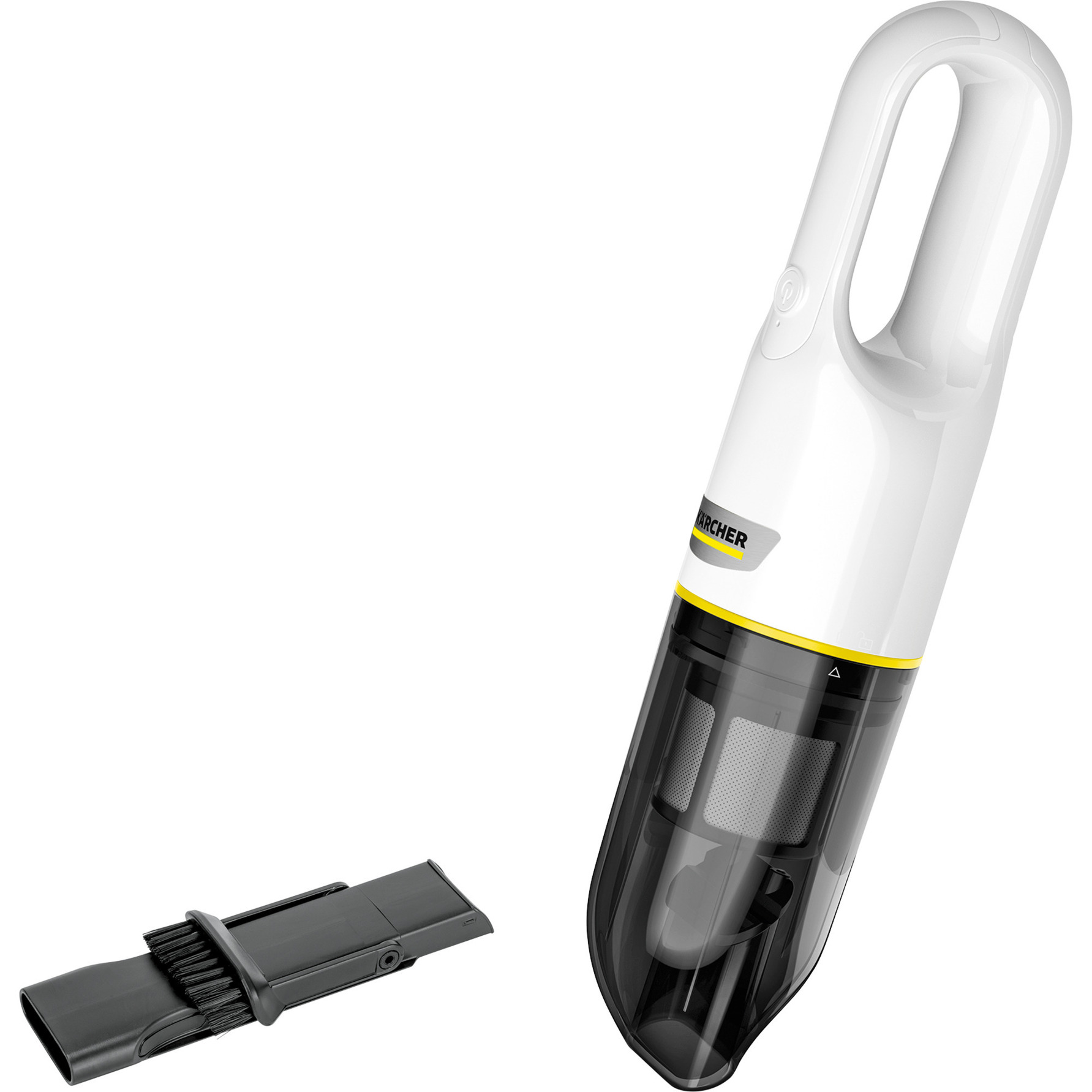 KäRcher Aspirateur à Main Sans Fil Cvh 2, Aspirateur Compact Pour Une Utilisation Rapide, Bac à PoussièRe : 0,15 L, Poids : 0,65 Kg, Batterie 7,2 V, Chargeur Usb, Suceur Pour Fentes 2 En 1 Inclus-image