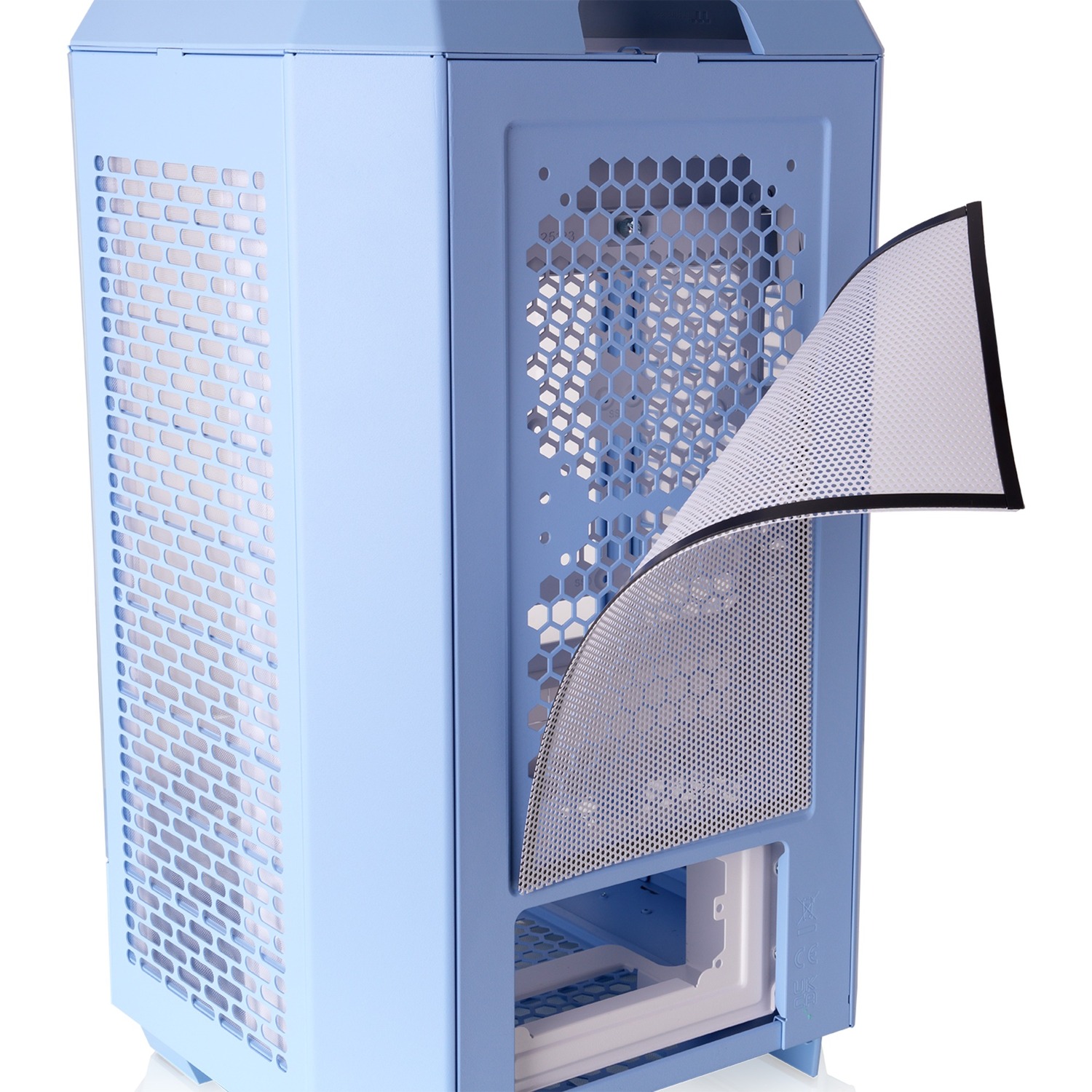 Thermaltake  boîtier mini tower Bleu clair | 2x USB-A | 1x USB-C | Verre Trempé