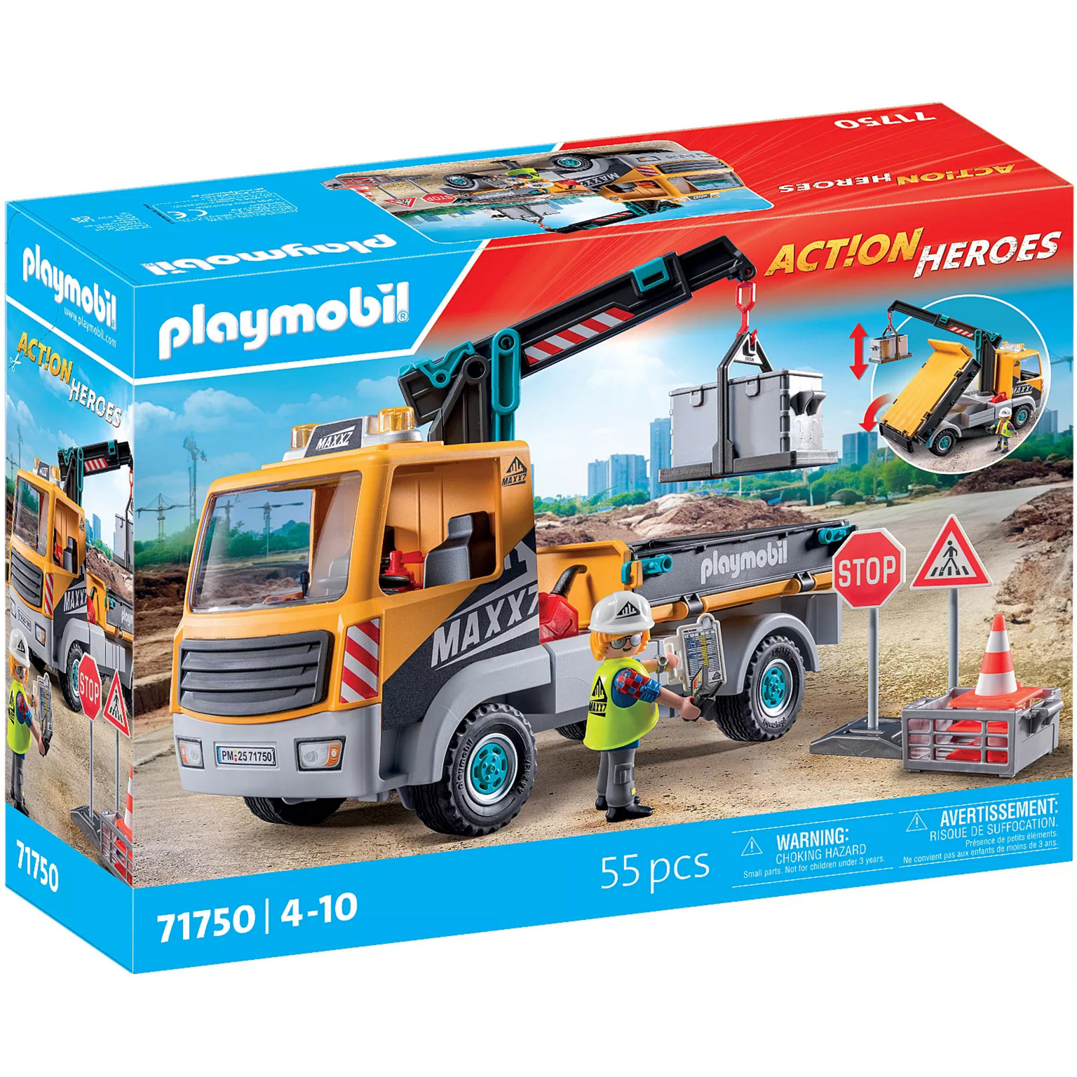 Playmobil 71750 Construction Truck With Crane