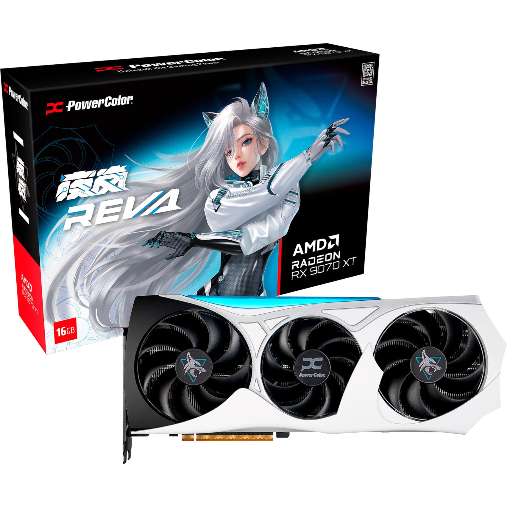 POWERCOLOR  RX9070XT 16G-L/OC, Carte graphique