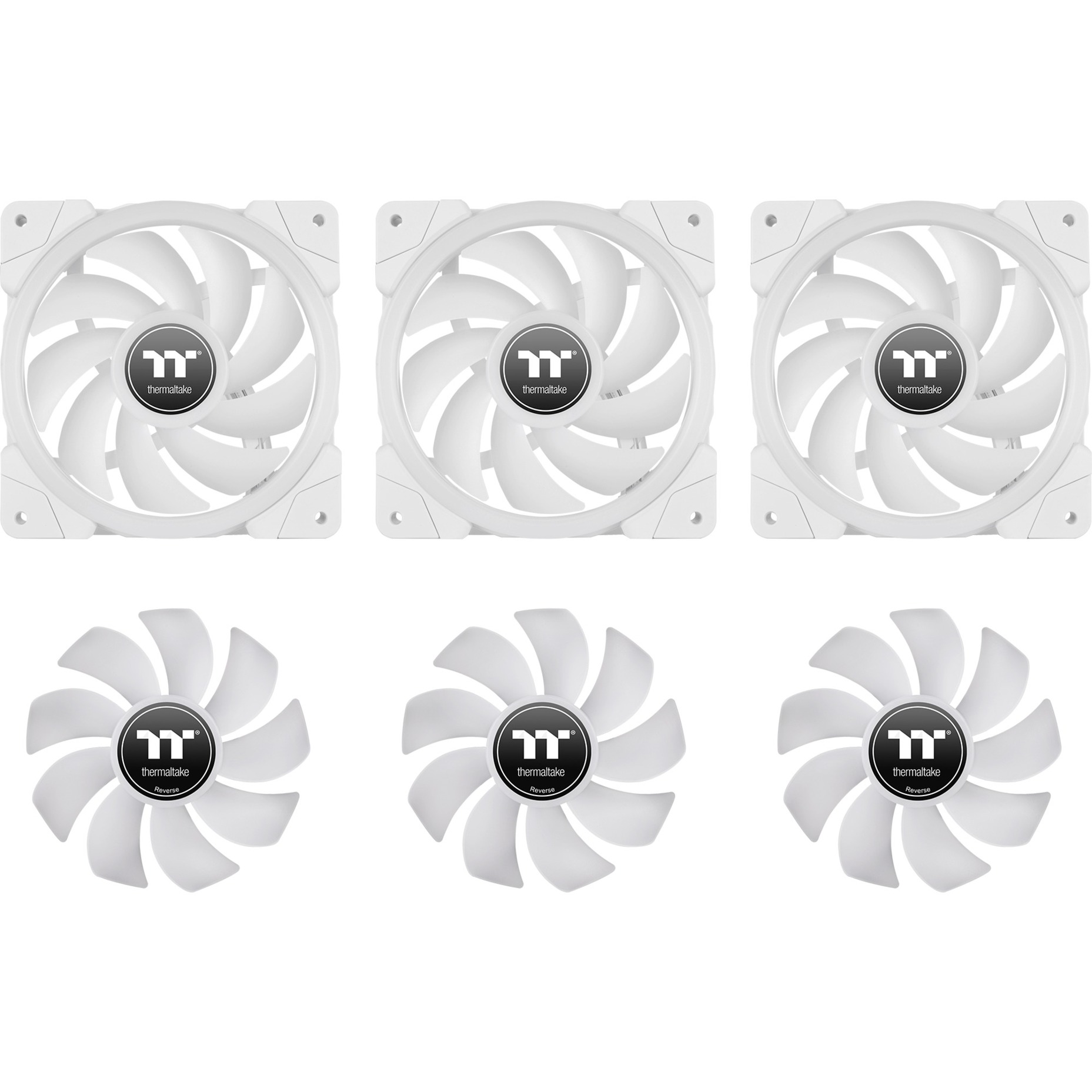 Thermaltake SWAFAN EX12 RGB PC Cooling Fan White TT Premium Edition, Ventilateur de boîtier Blanc