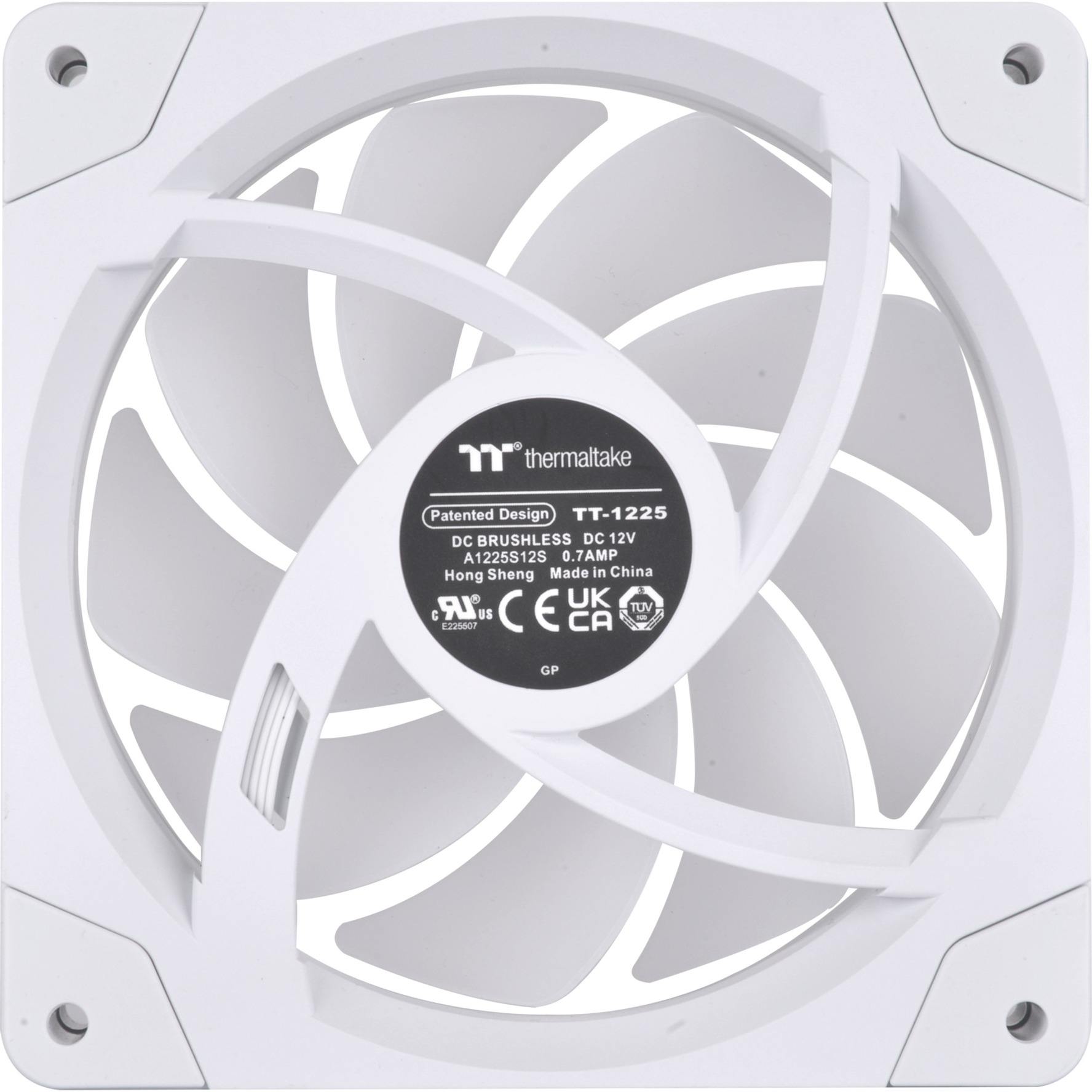 Thermaltake SWAFAN EX12 RGB PC Cooling Fan White TT Premium Edition, Ventilateur de boîtier Blanc