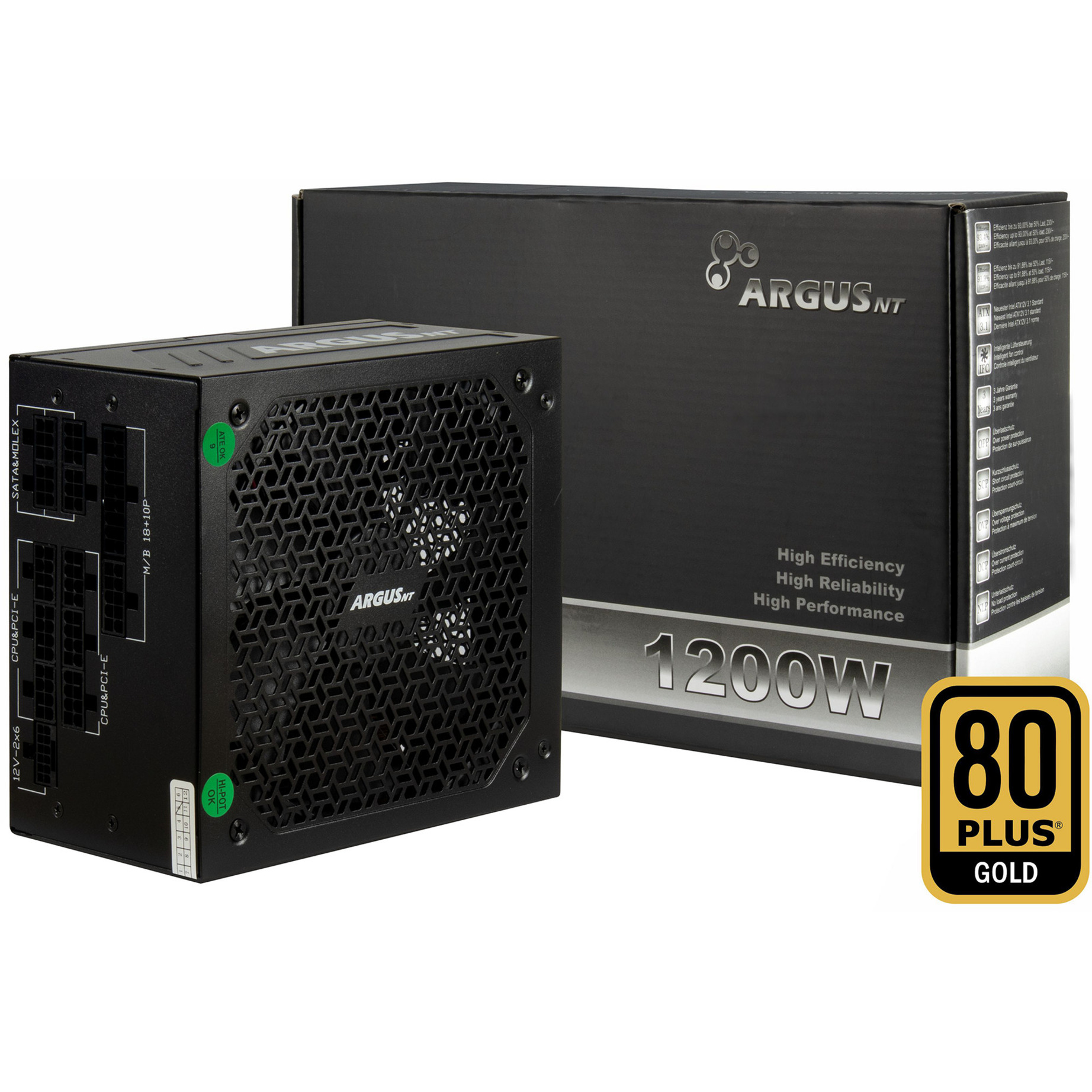 INTER TECH Inter-Tech Argus BA4 Alimentation PC 1200 W ATX 80PLUS&reg; Gold
