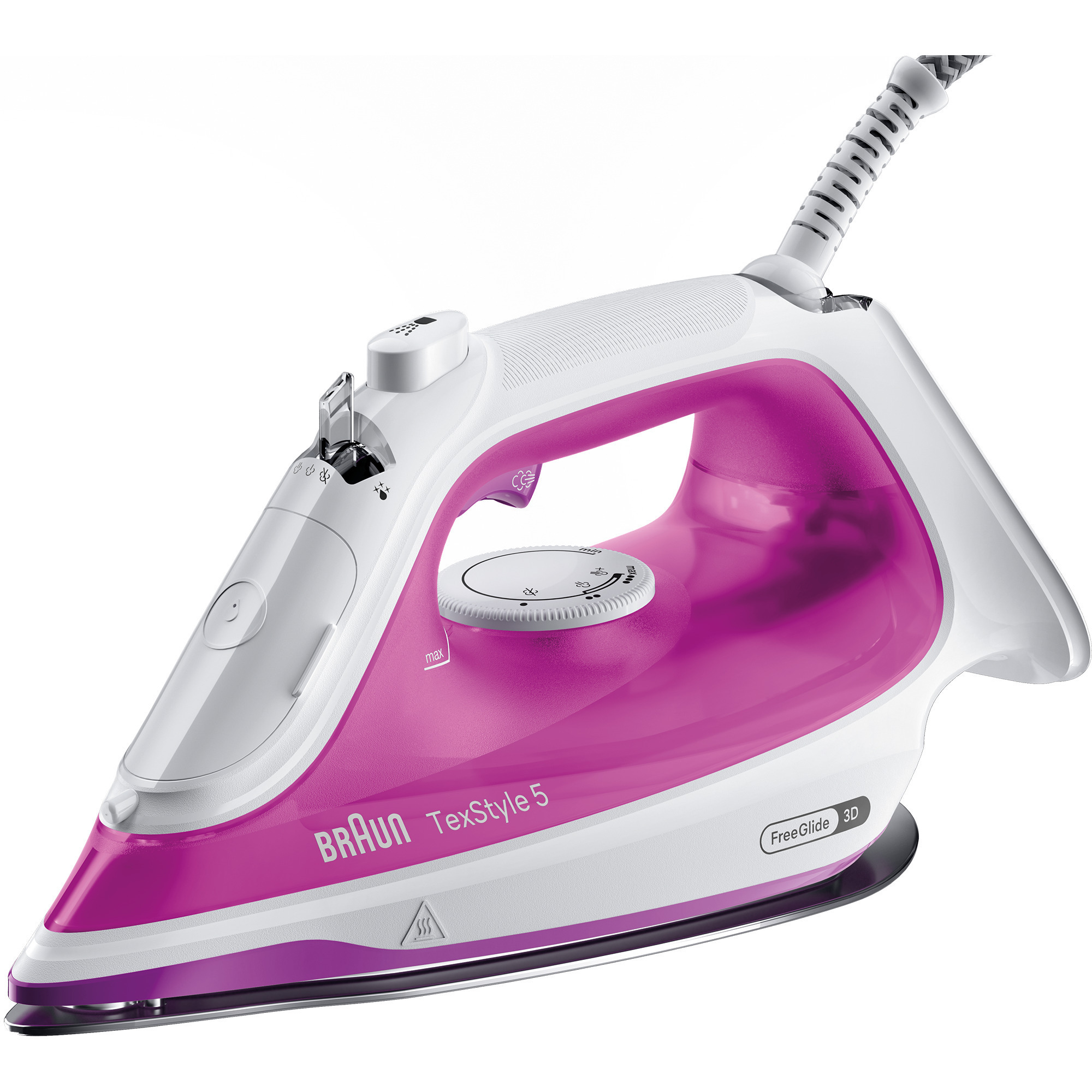 Braun TexStyle 5 SI 5225 Dampfbügeleisen 2500 W Pink, Weiß