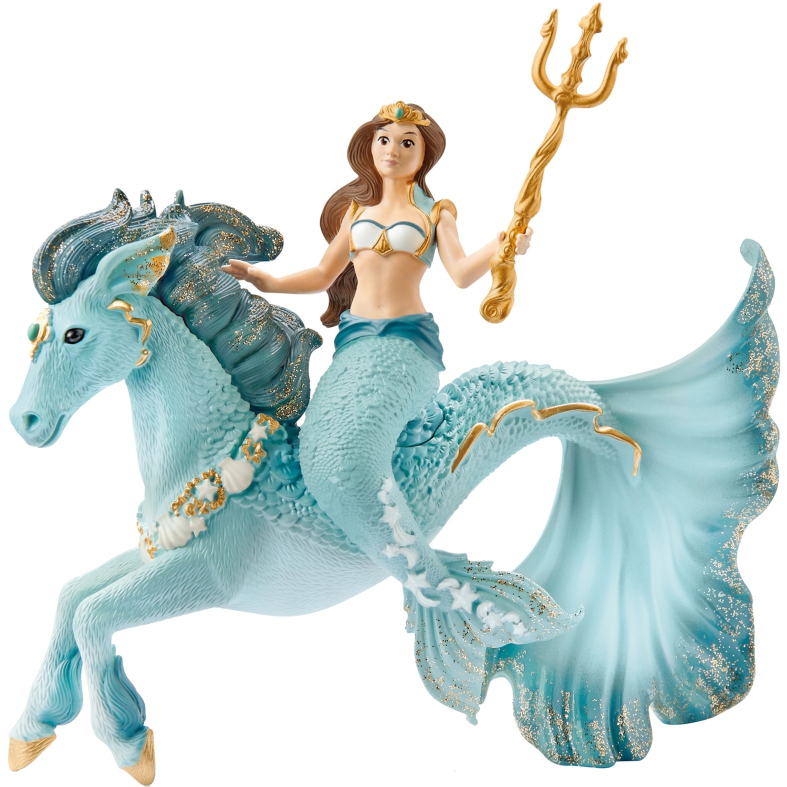 Bayala - sirène Eyela sur un cheval sous-marin, Figurine