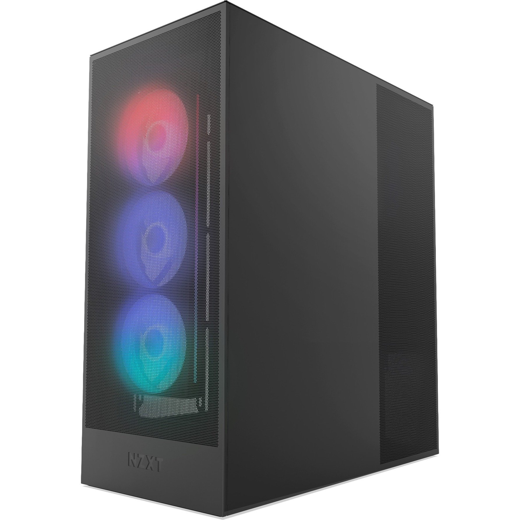 NZXT H7 Flow RGB ( 2024 ) boîtier midi tower Noir | 2x USB-A | 1x USB-C | RGB | Verre Trempé
