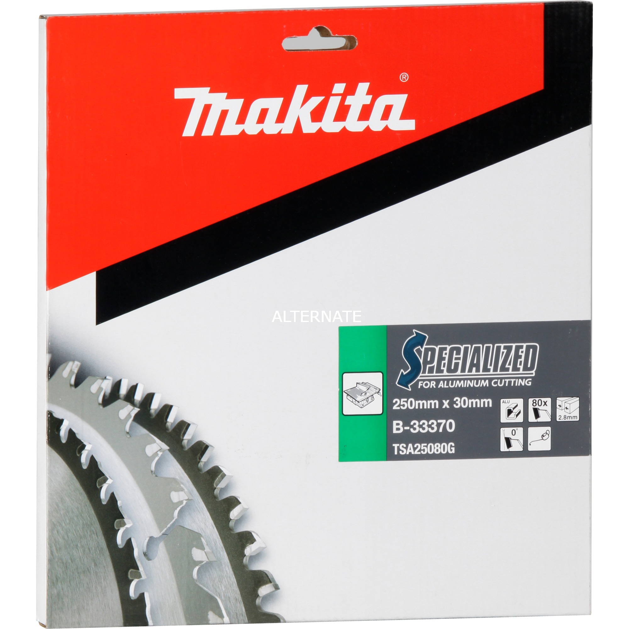 Makita specialized Lame de scie, 250 x 30 mm, 80Z, B – 33370