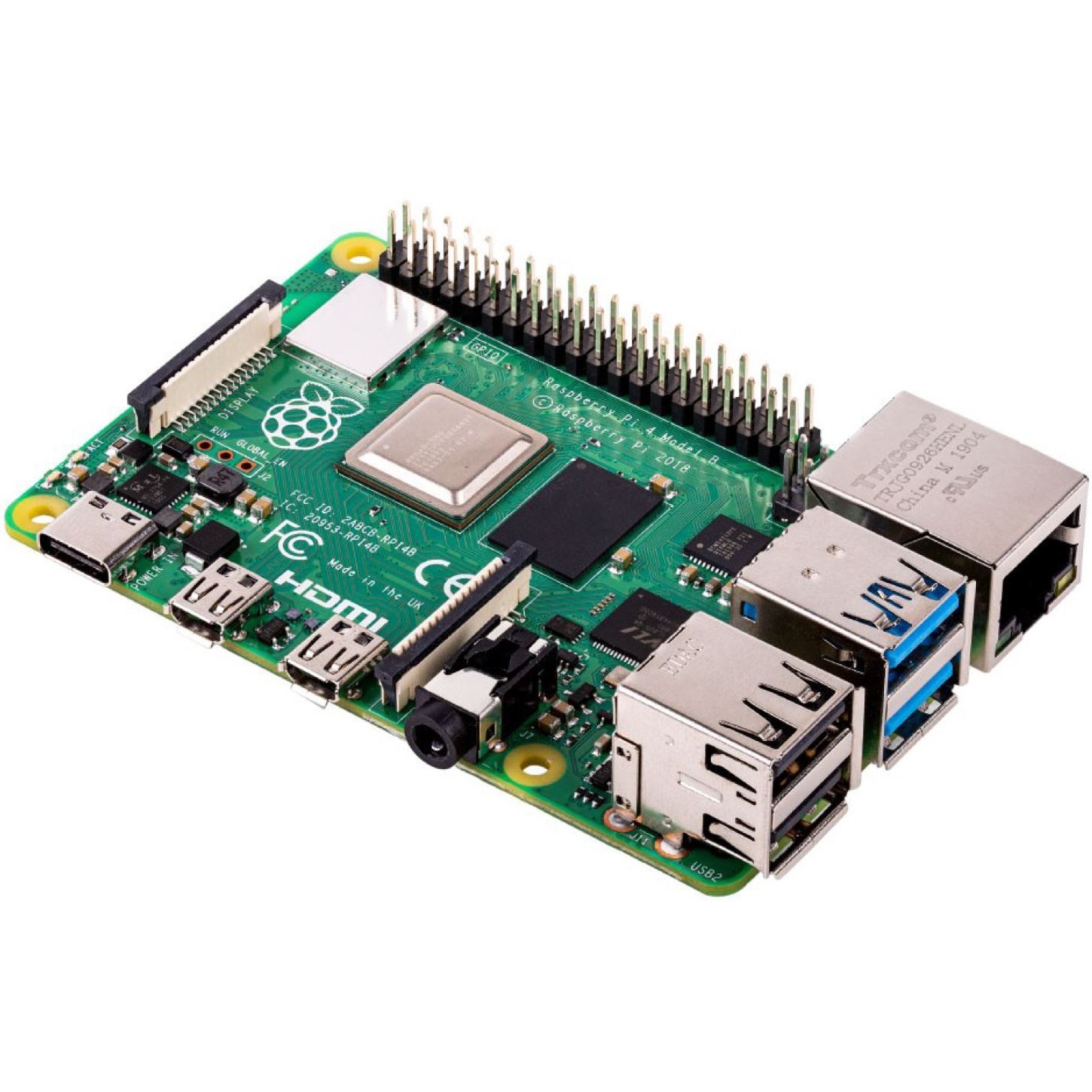 RASPBERRY PI FOUNDATION Raspberry Pi 4B, 2 GB RAM, WiFi & BT