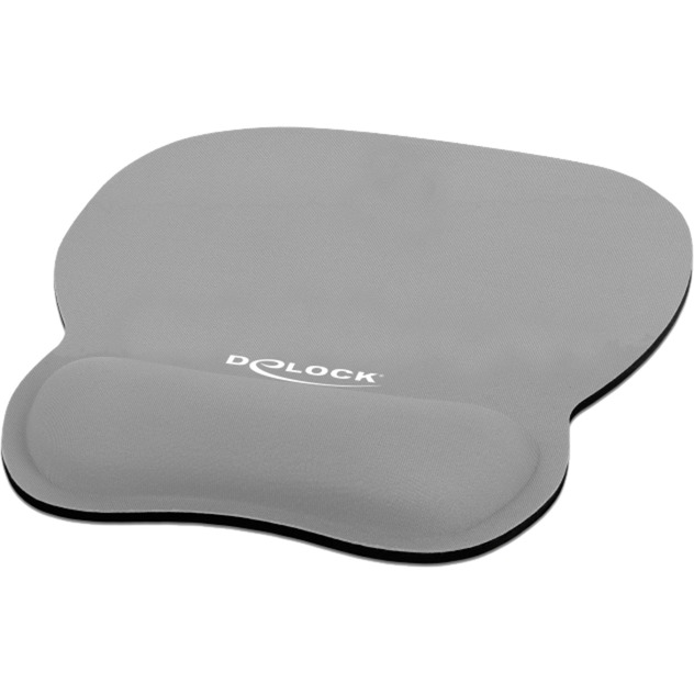 DELOCK  Tapis de souris ergonomique avec repose-poignets en gel gris