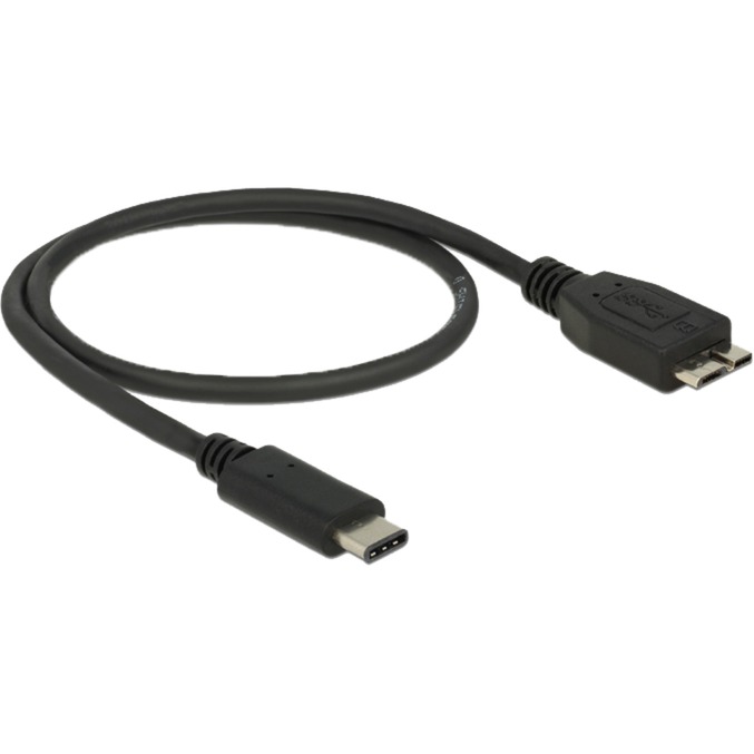 DELOCK C&acirc;ble de raccordement  USB 3.1 [1x USB-C&trade; m&acirc;le - 1x USB 3.0 m&acirc;le Micro B] 0.50 m