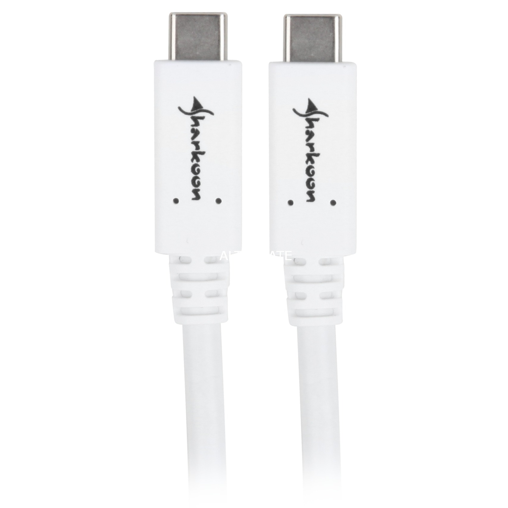 Sharkoon USB-A 3.2 > USB-C, Câble Blanc, 1 mètre